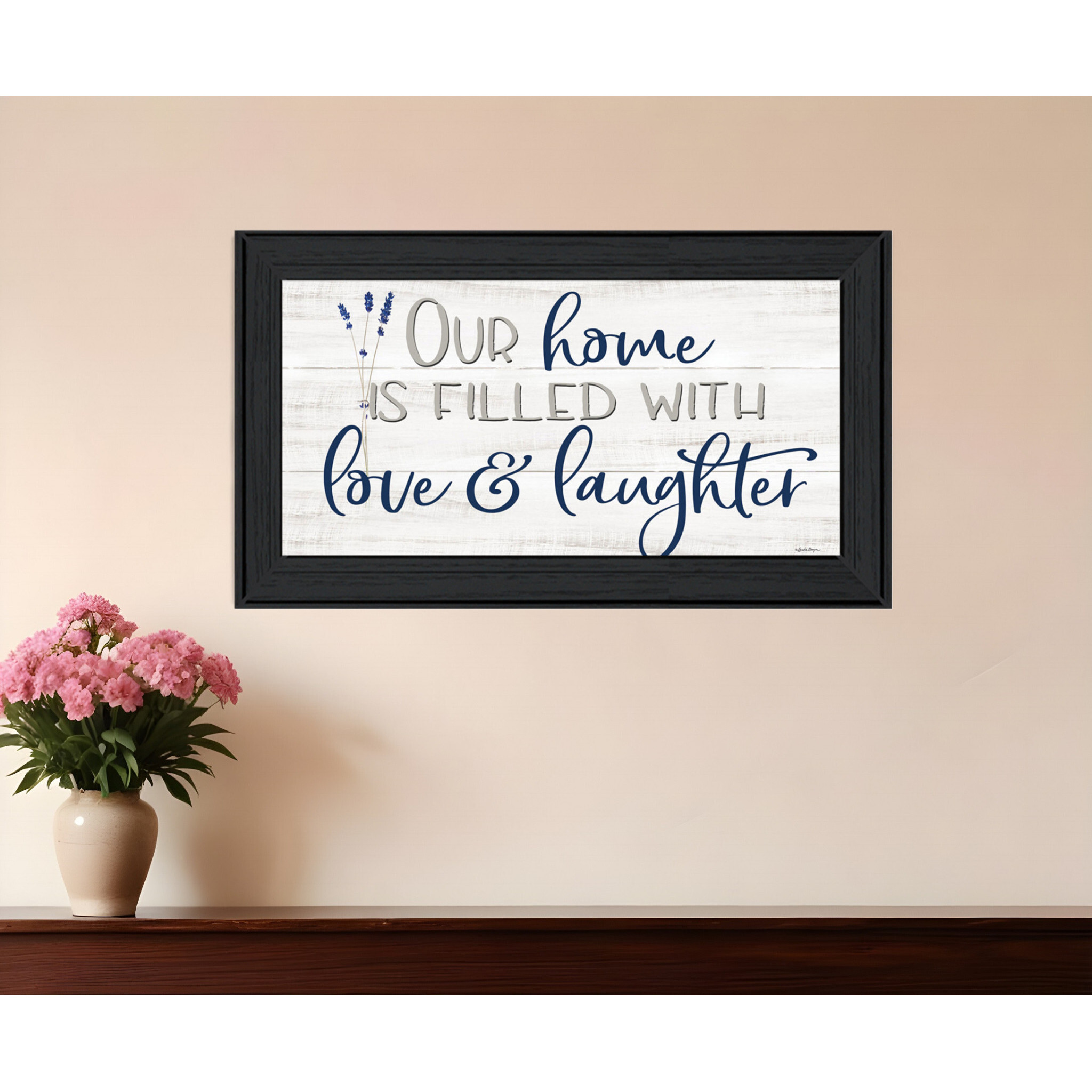 Our Home Black Framed Print Wall Art