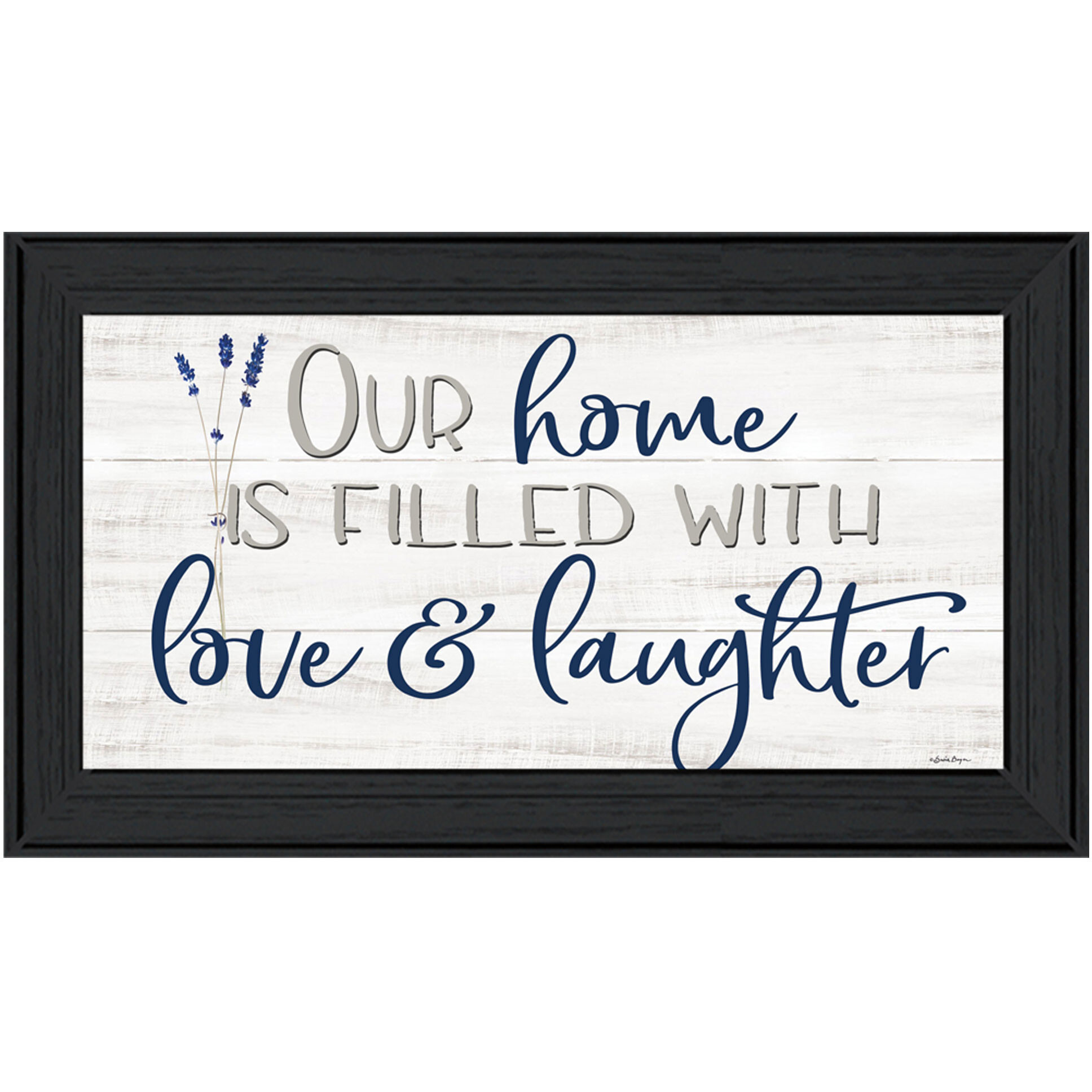 Our Home Black Framed Print Wall Art