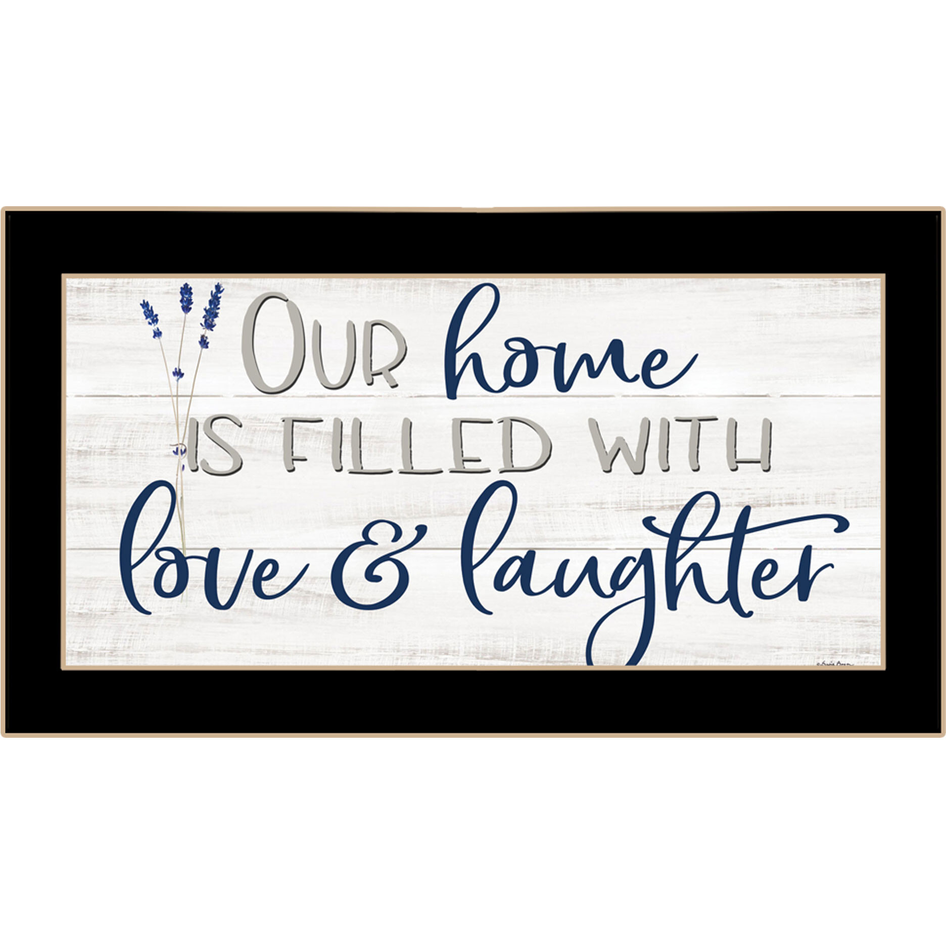 Our Home Black Framed Print Wall Art
