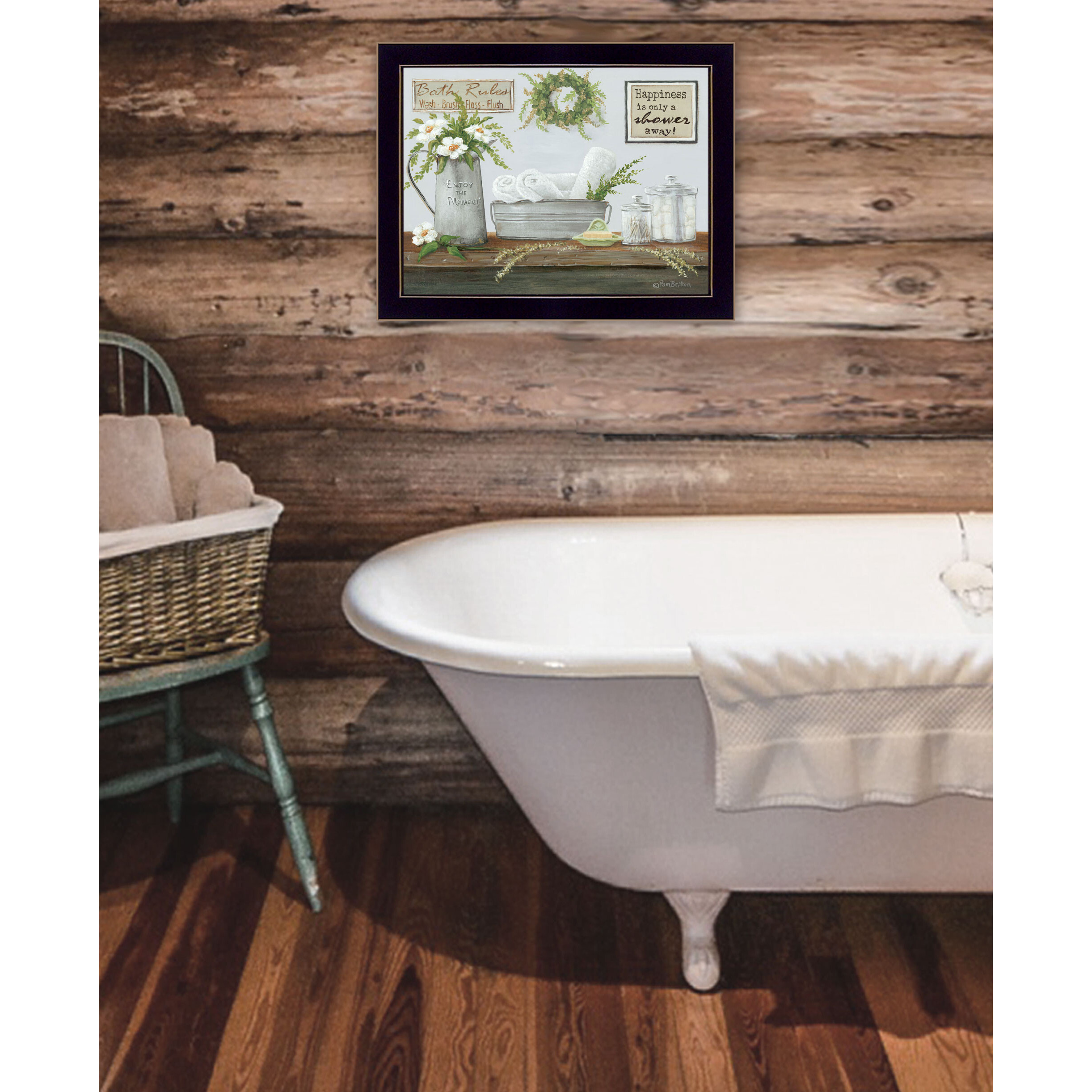 Fresh Towels Black Framed Print Wall Art