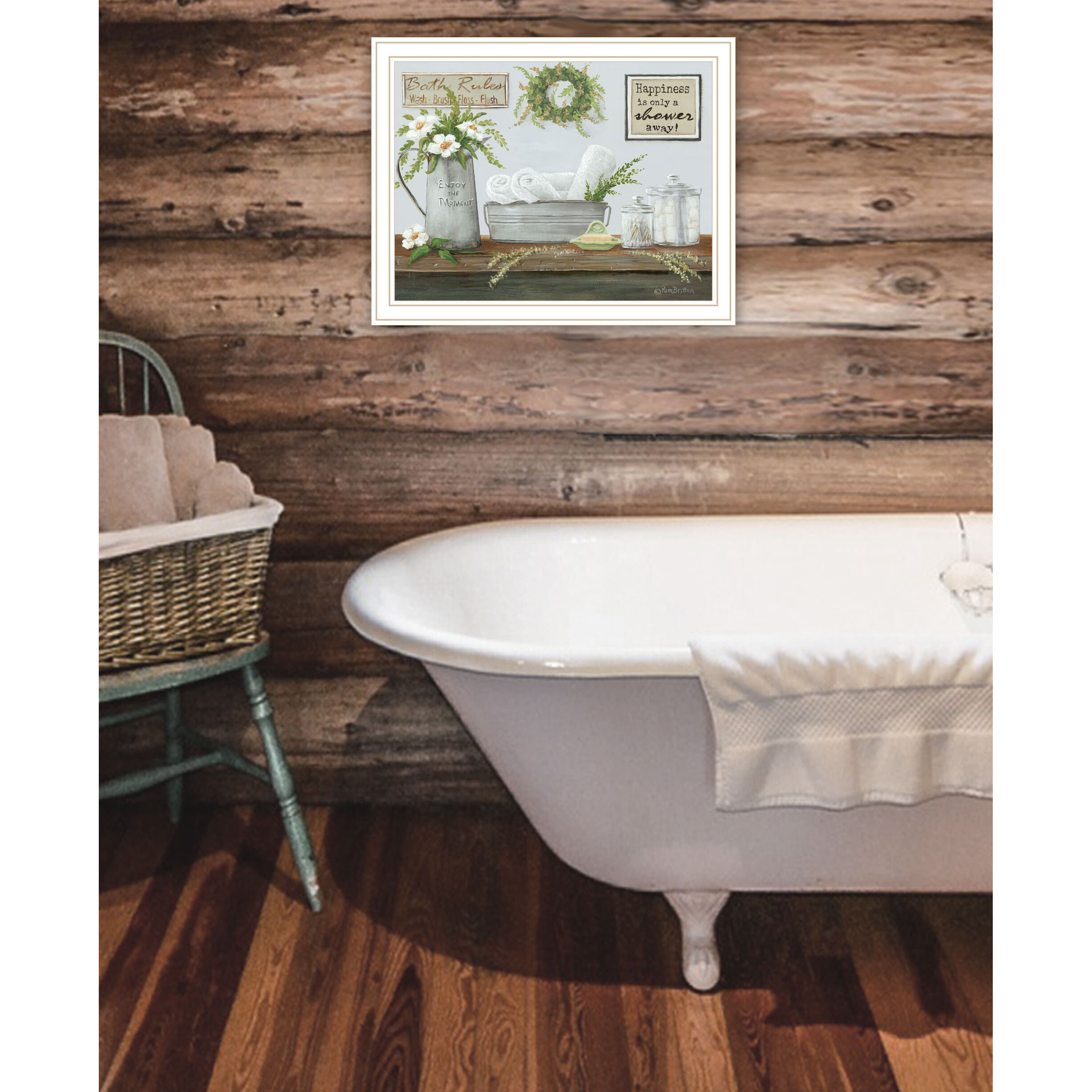 Fresh Towels White Framed Print Wall Art