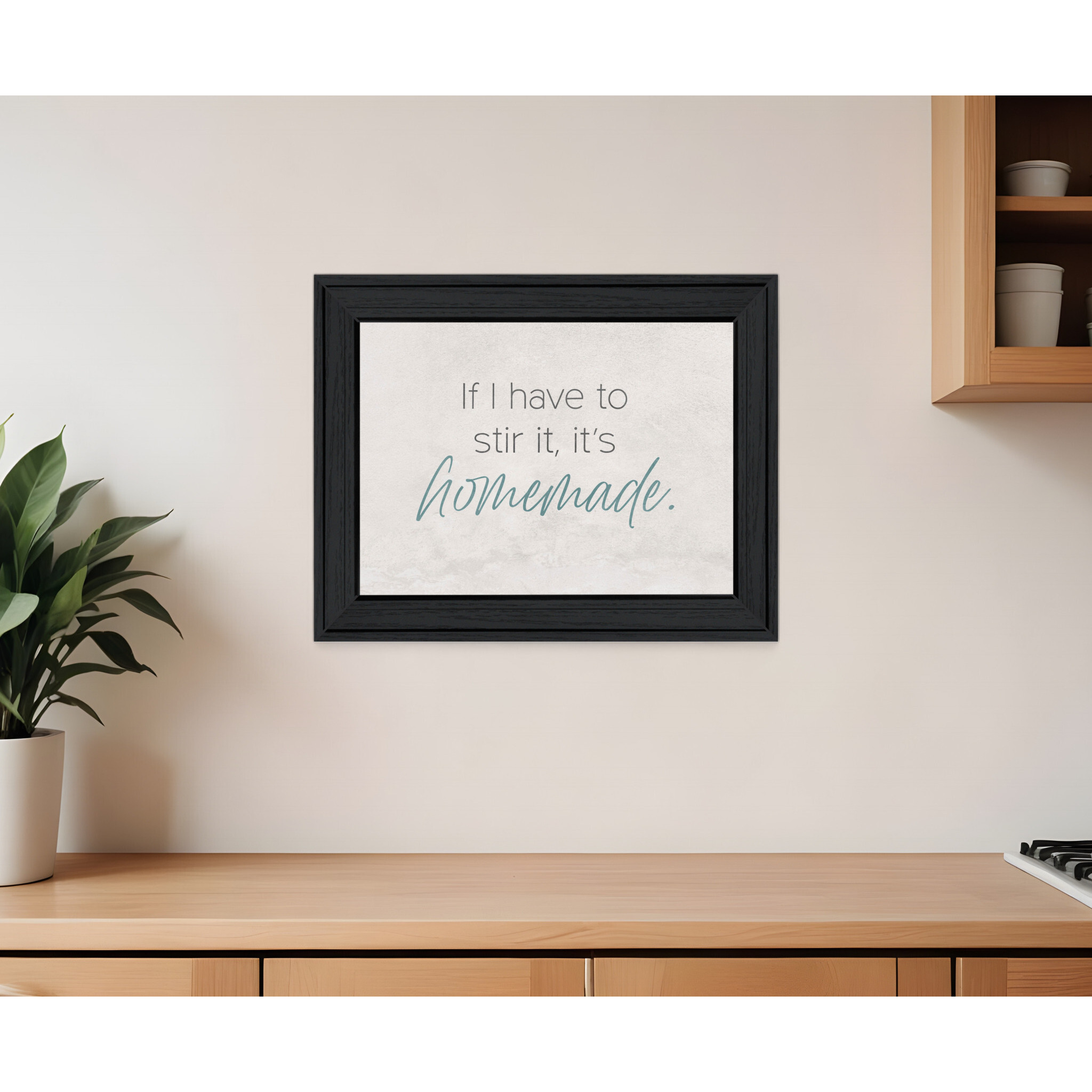 It's Homemade Black Framed Print Wall Art