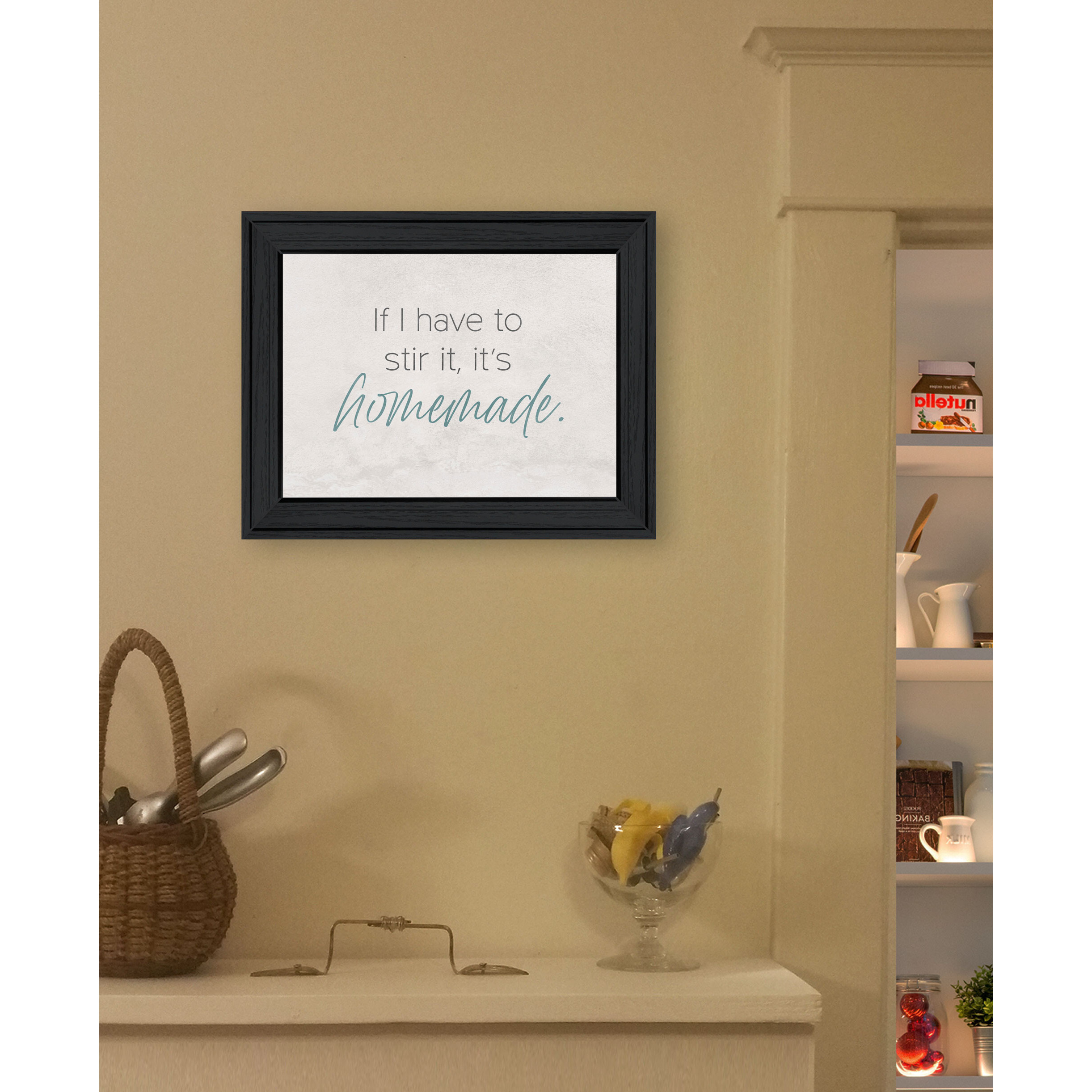 It's Homemade Black Framed Print Wall Art