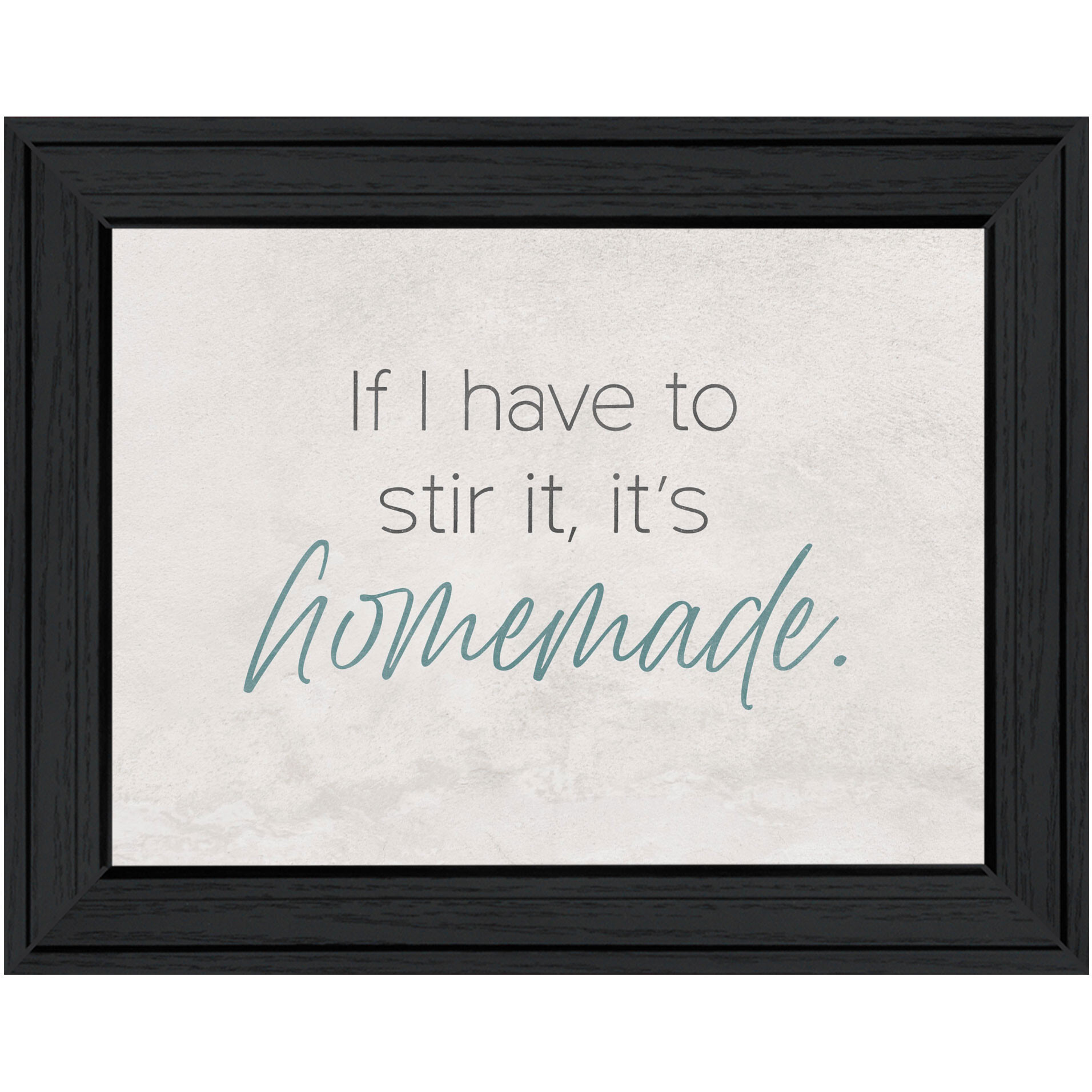 It's Homemade Black Framed Print Wall Art