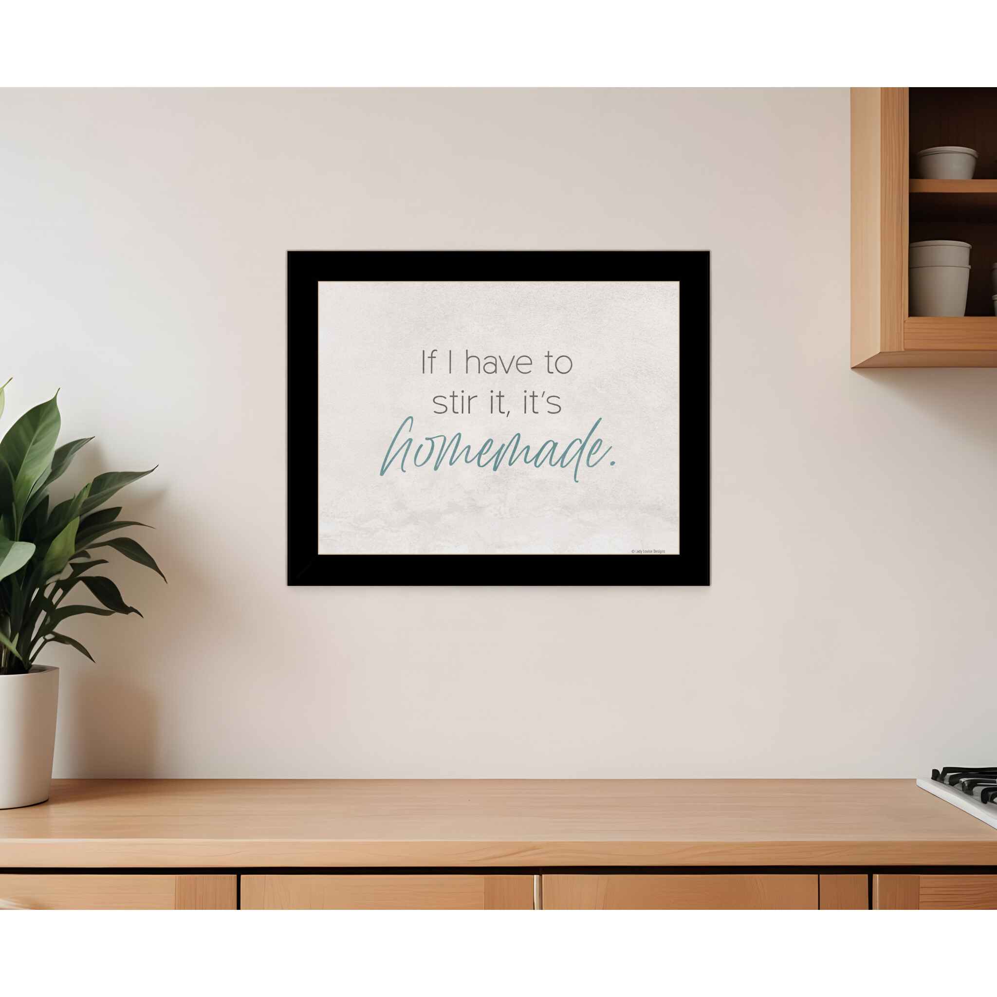 It's Homemade Black Framed Print Wall Art