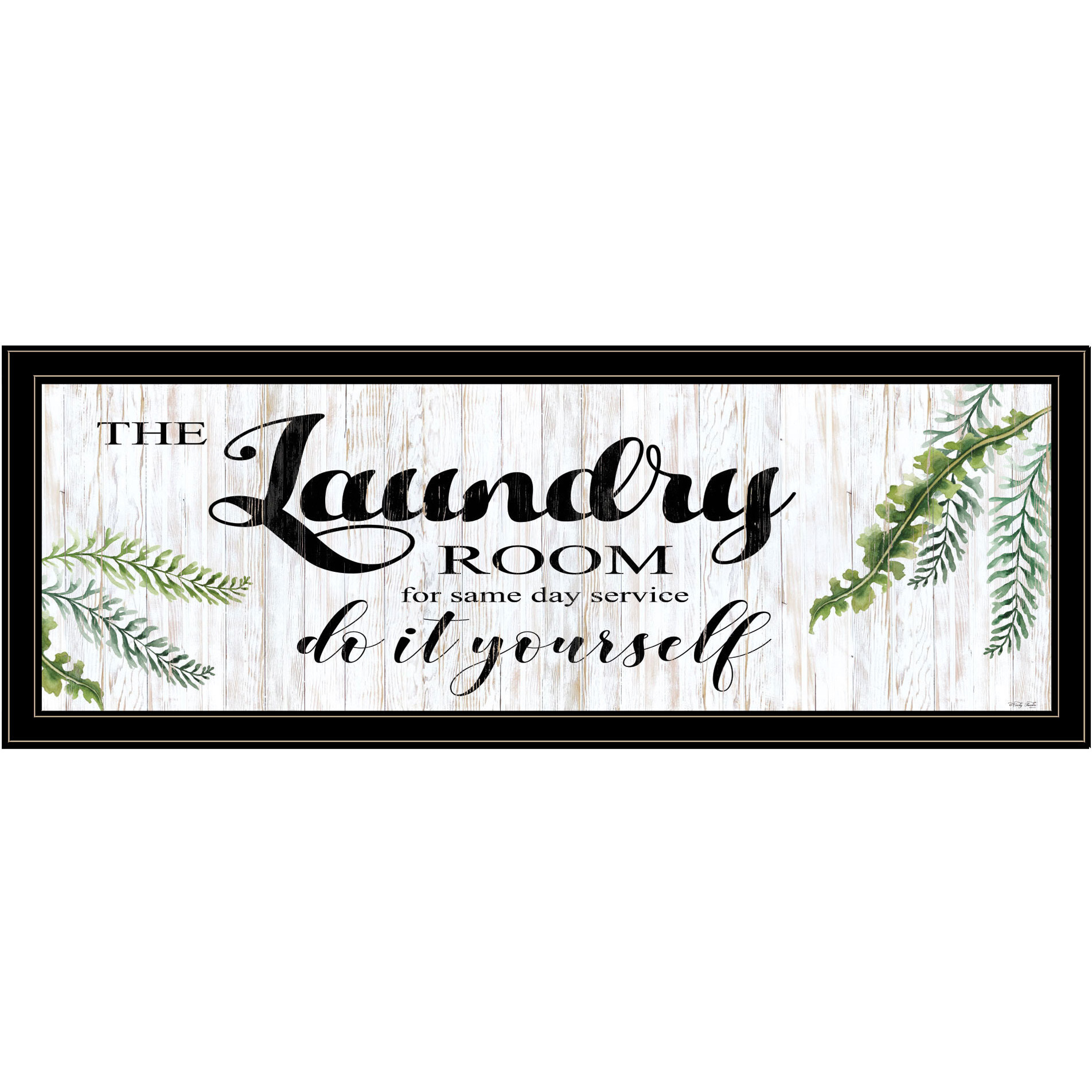 The Laundry Room Black and Brown Framed Print Laundry Wall Art