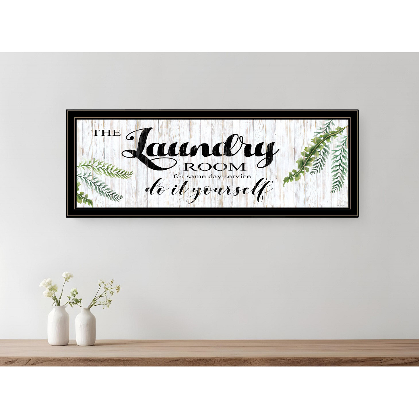 The Laundry Room Black and Brown Framed Print Laundry Wall Art
