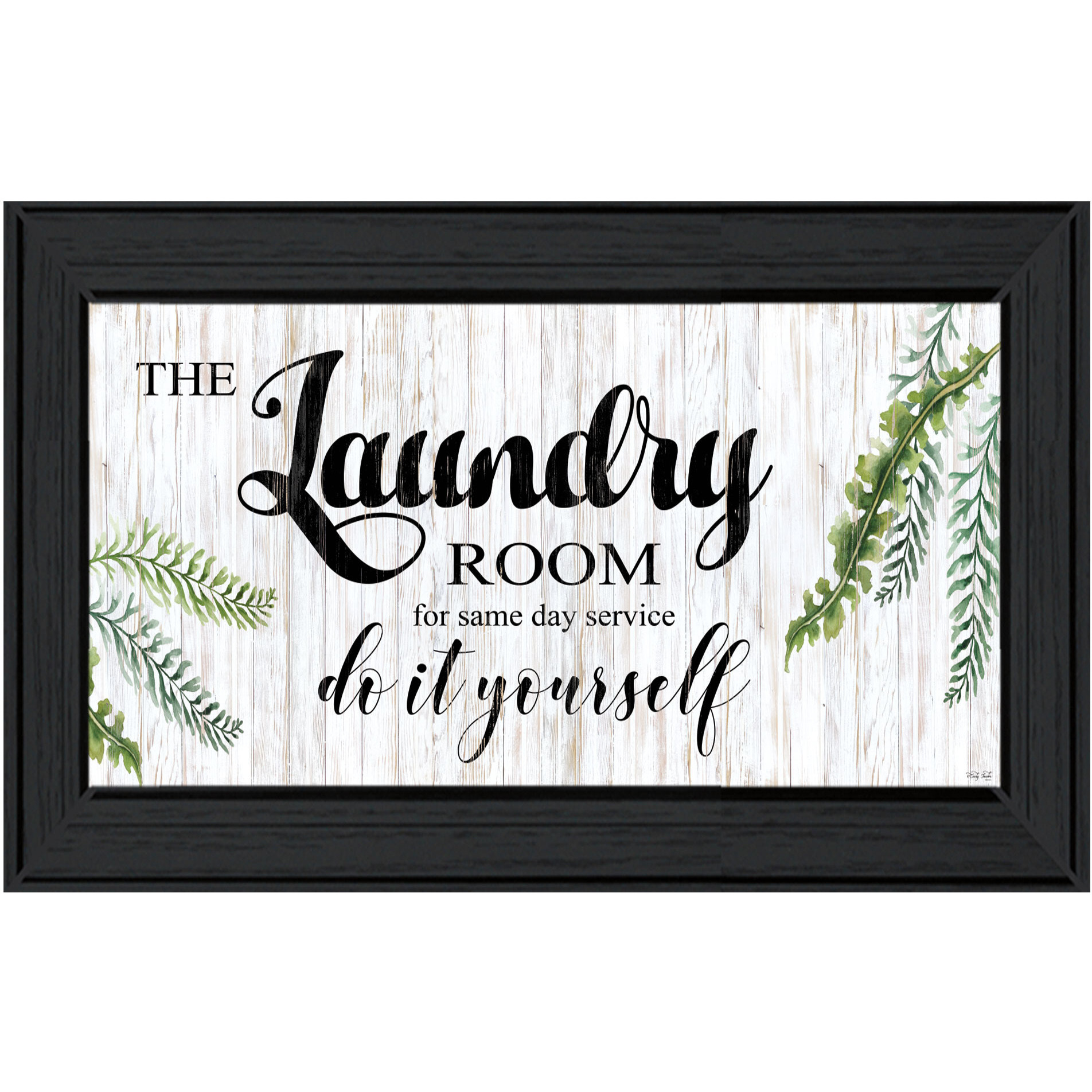 The Laundry Room Same Day Service Black Framed Print Laundry Wall Art