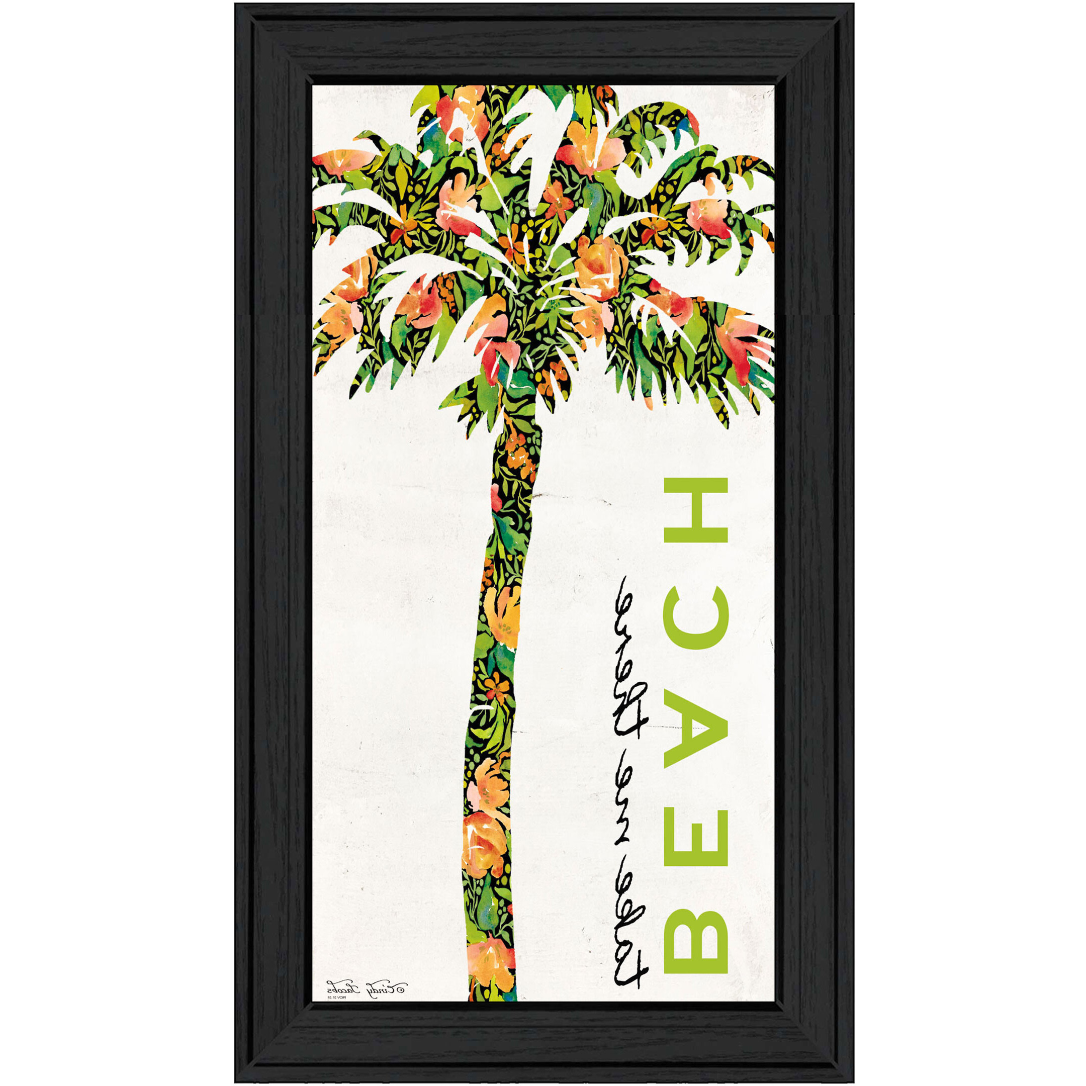 Beach Take Me There Black Framed Print Wall Art
