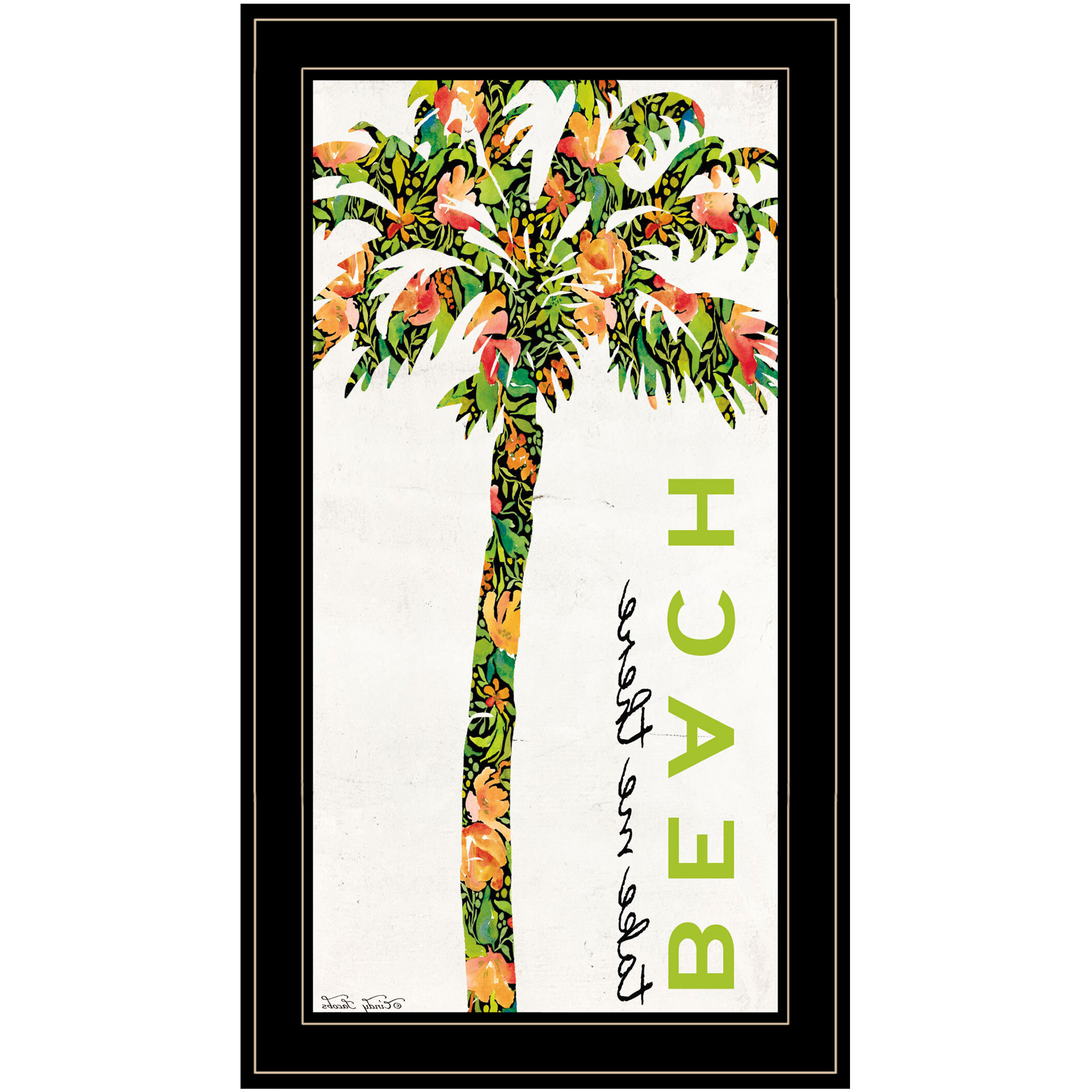 Beach Take Me There Black Framed Print Wall Art