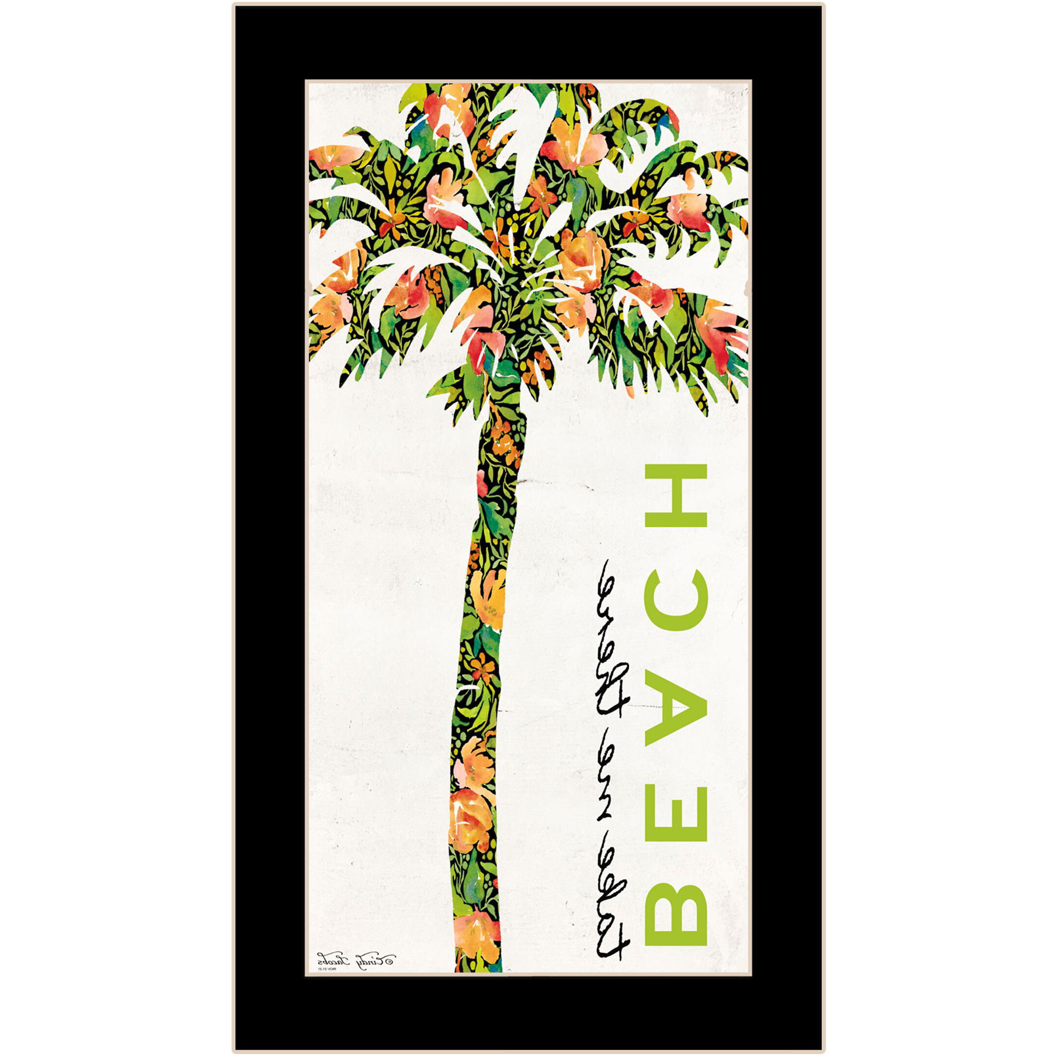 Beach Take Me There Black Framed Print Wall Art