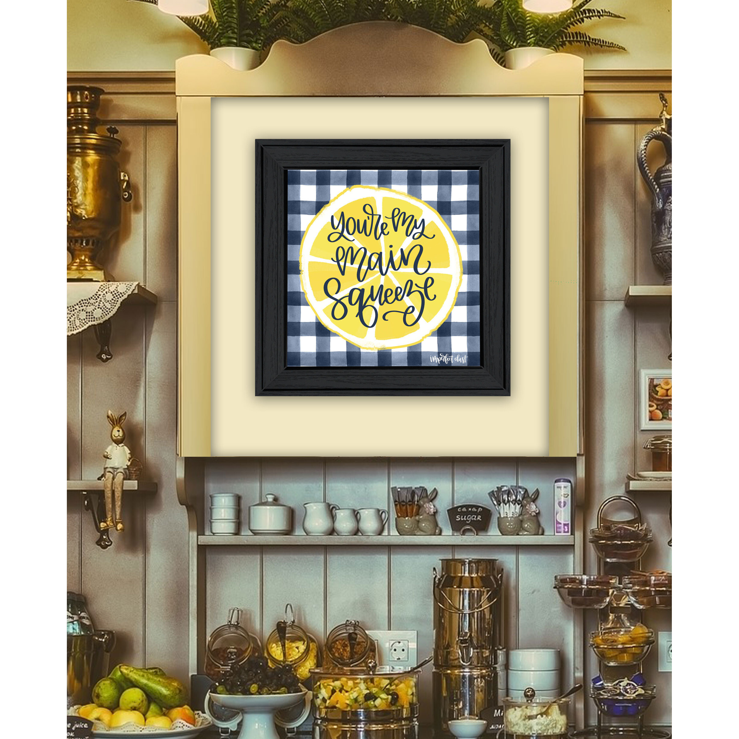 Main Squeeze Black Framed Print Wall Art