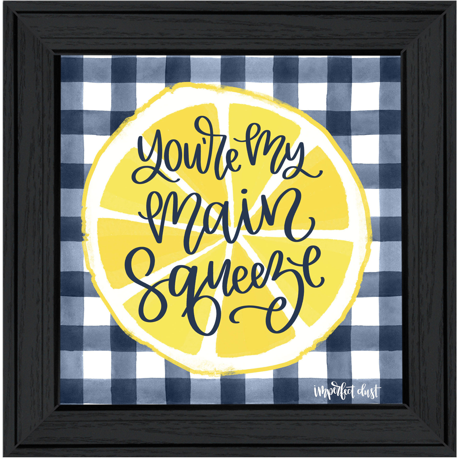 Main Squeeze Black Framed Print Wall Art