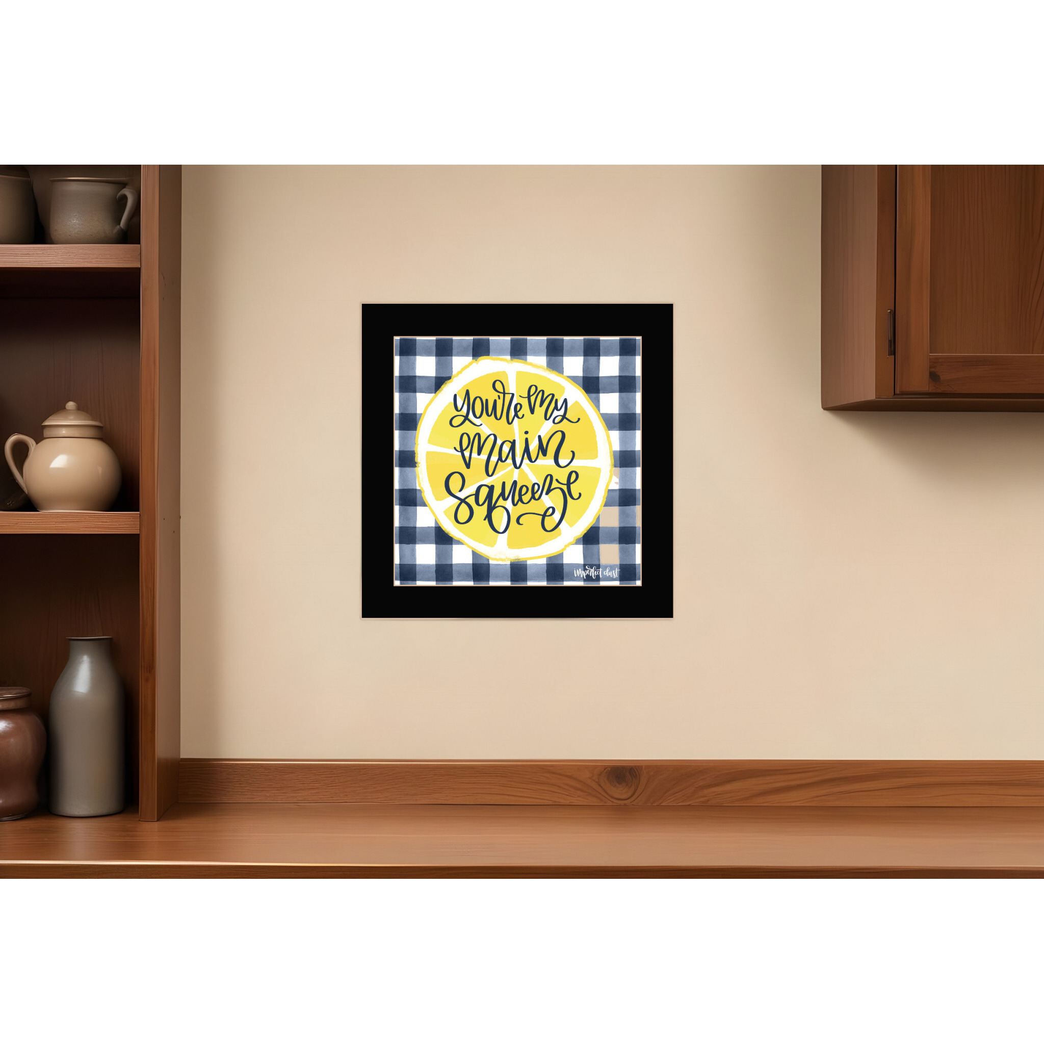 Main Squeeze Black Framed Print Wall Art