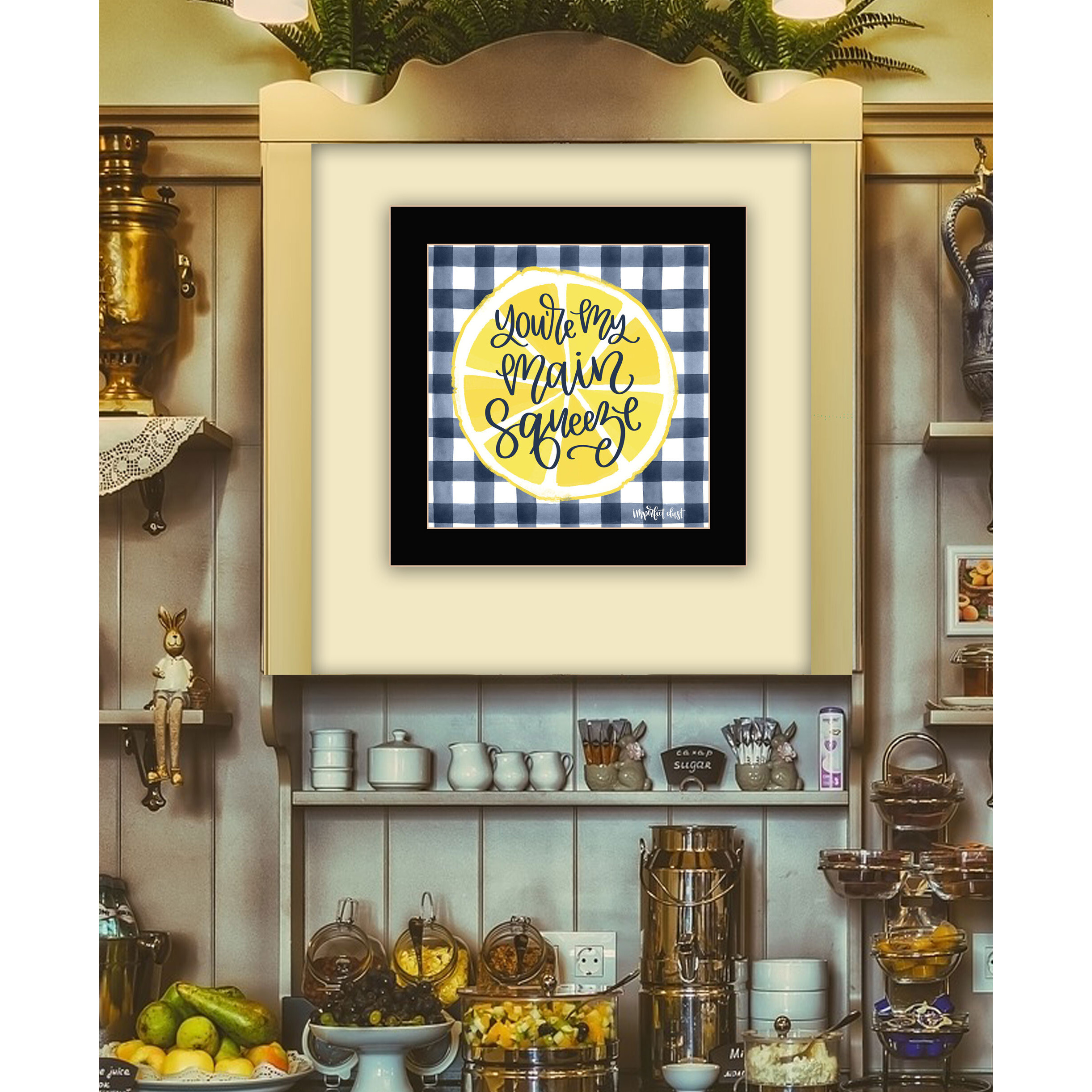 Main Squeeze Black Framed Print Wall Art