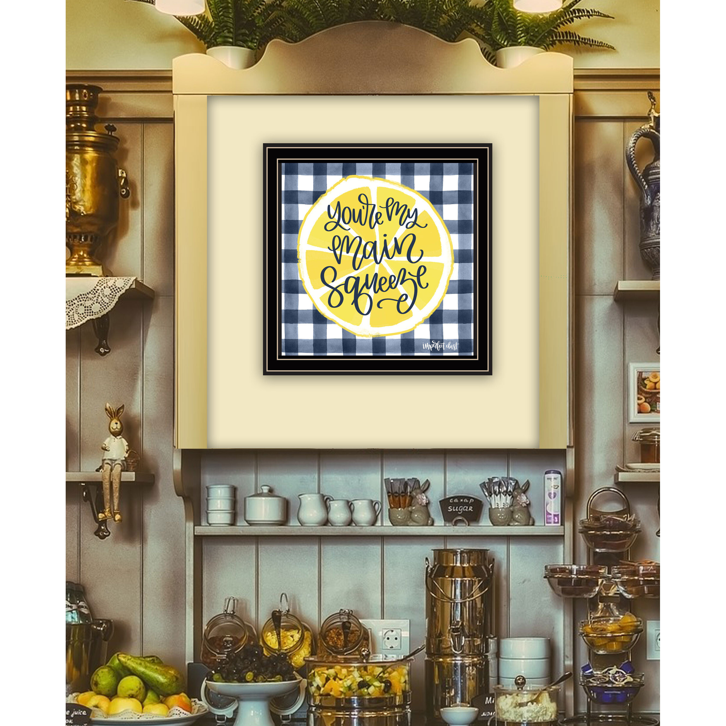 Main Squeeze Black Framed Print Wall Art