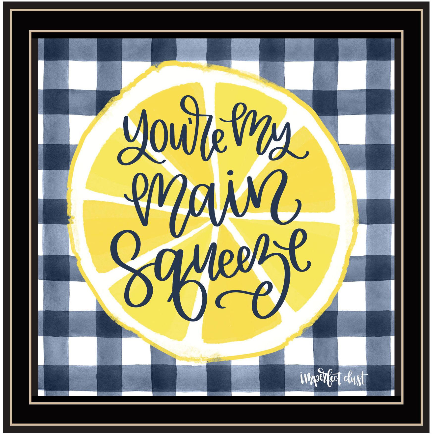 Main Squeeze Black Framed Print Wall Art