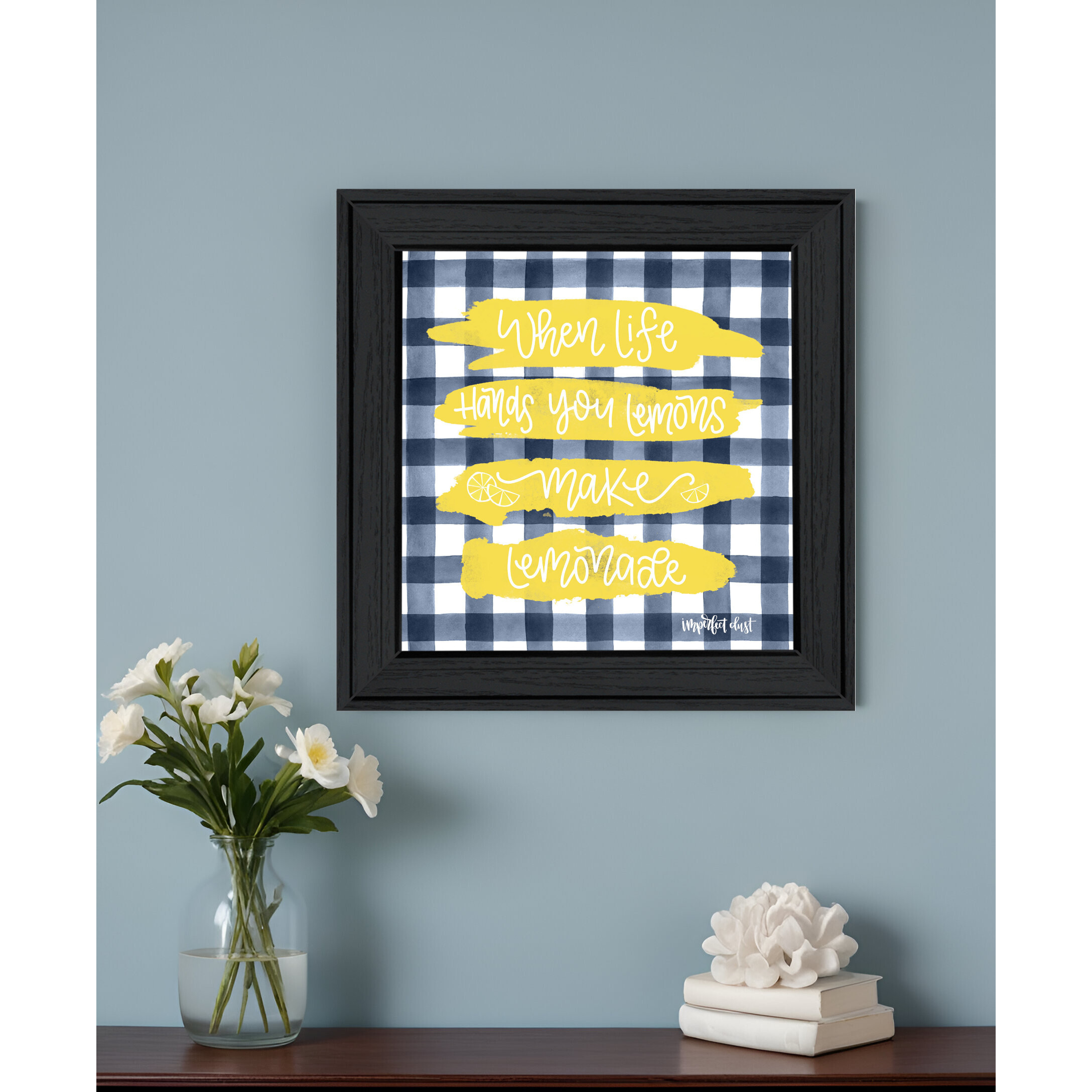 Make Lemonade Black Framed Print Wall Art