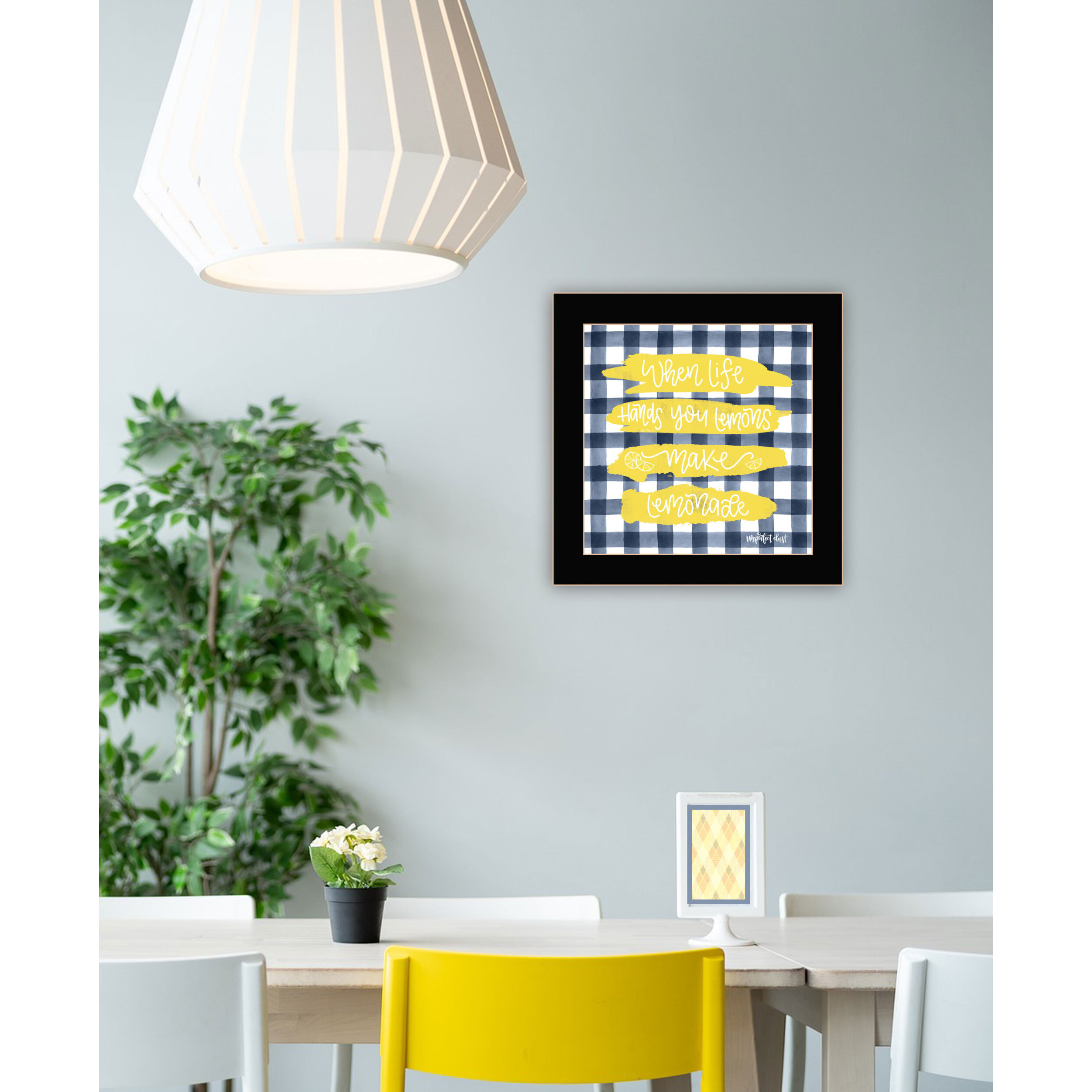 Make Lemonade Black Framed Print Wall Art