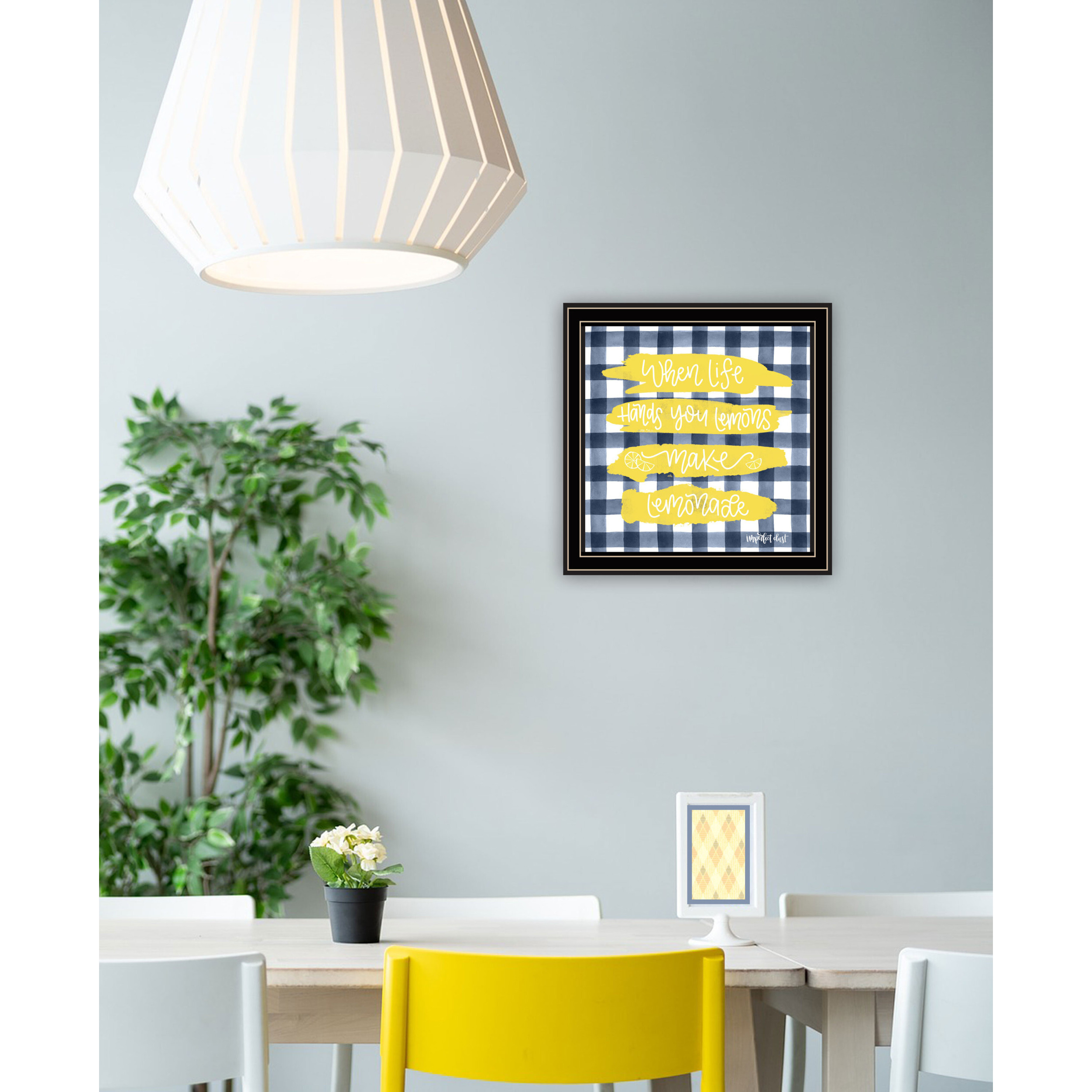 Make Lemonade Black Framed Print Wall Art