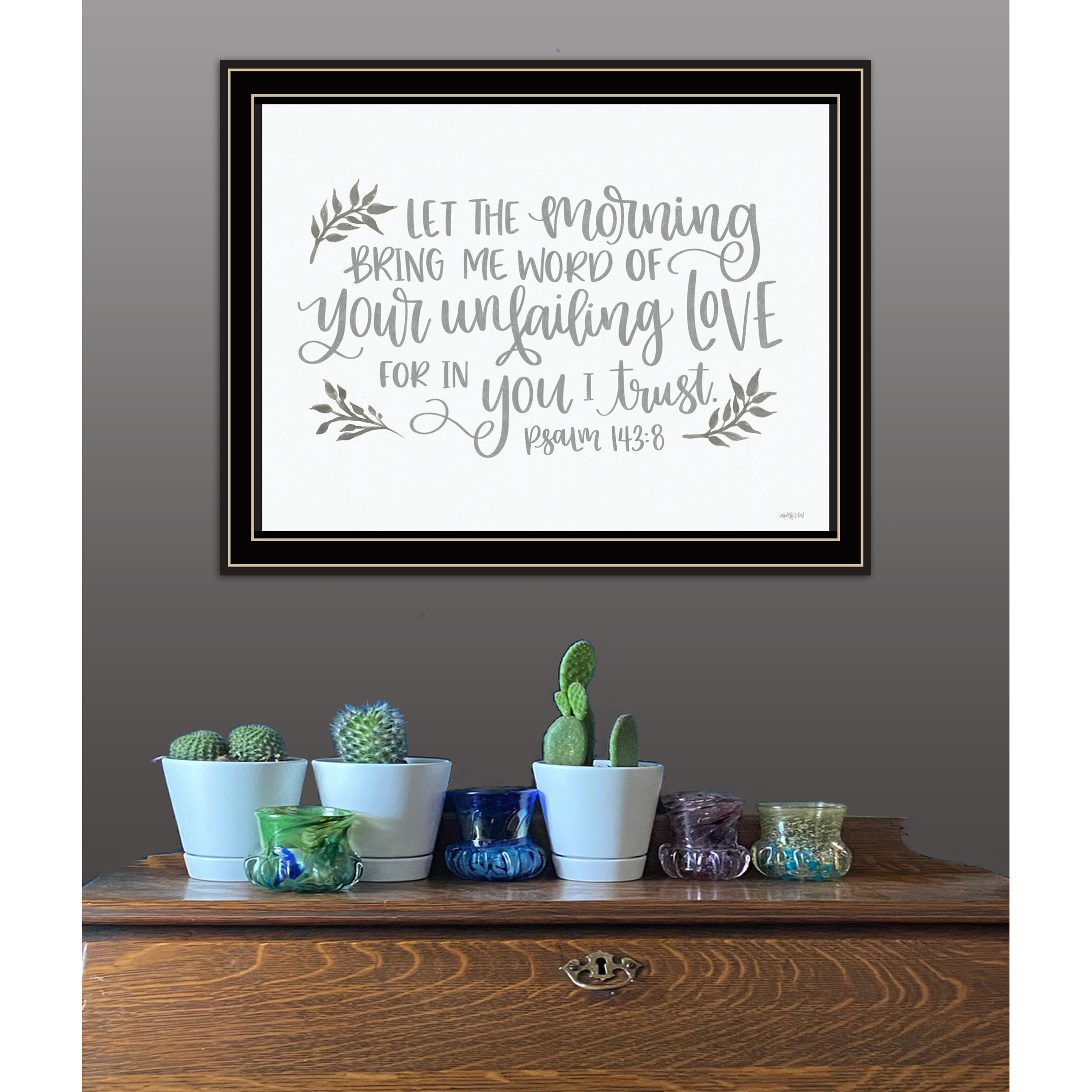 Your Unfailing Love Black Framed Print Wall Art