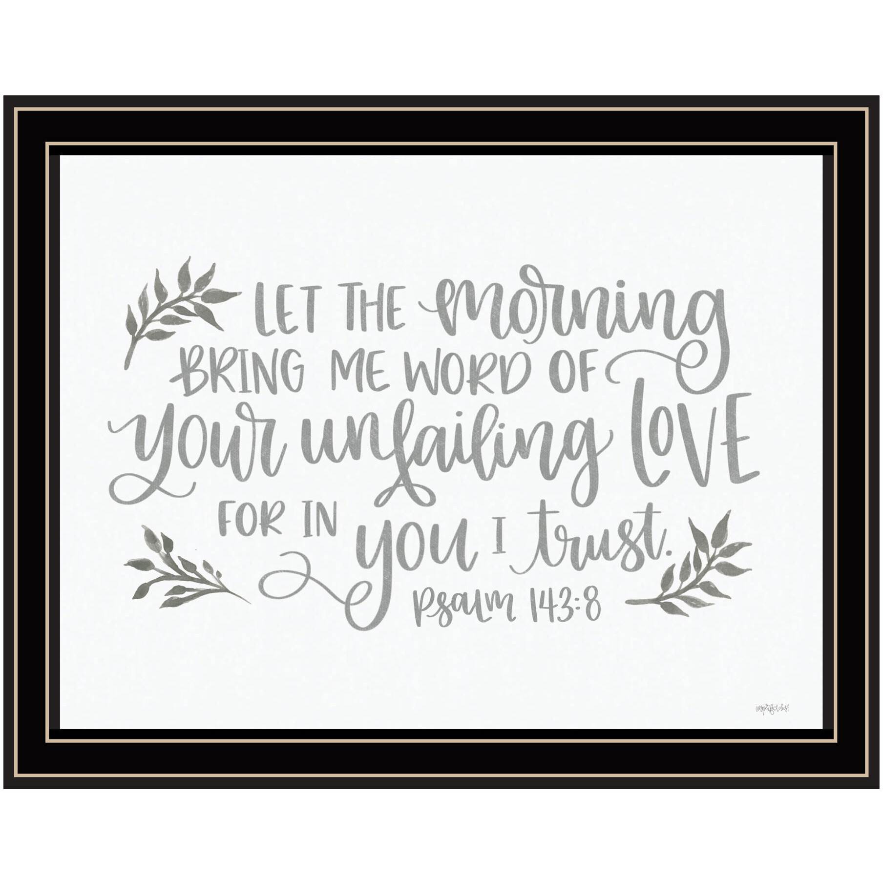 Your Unfailing Love Black Framed Print Wall Art