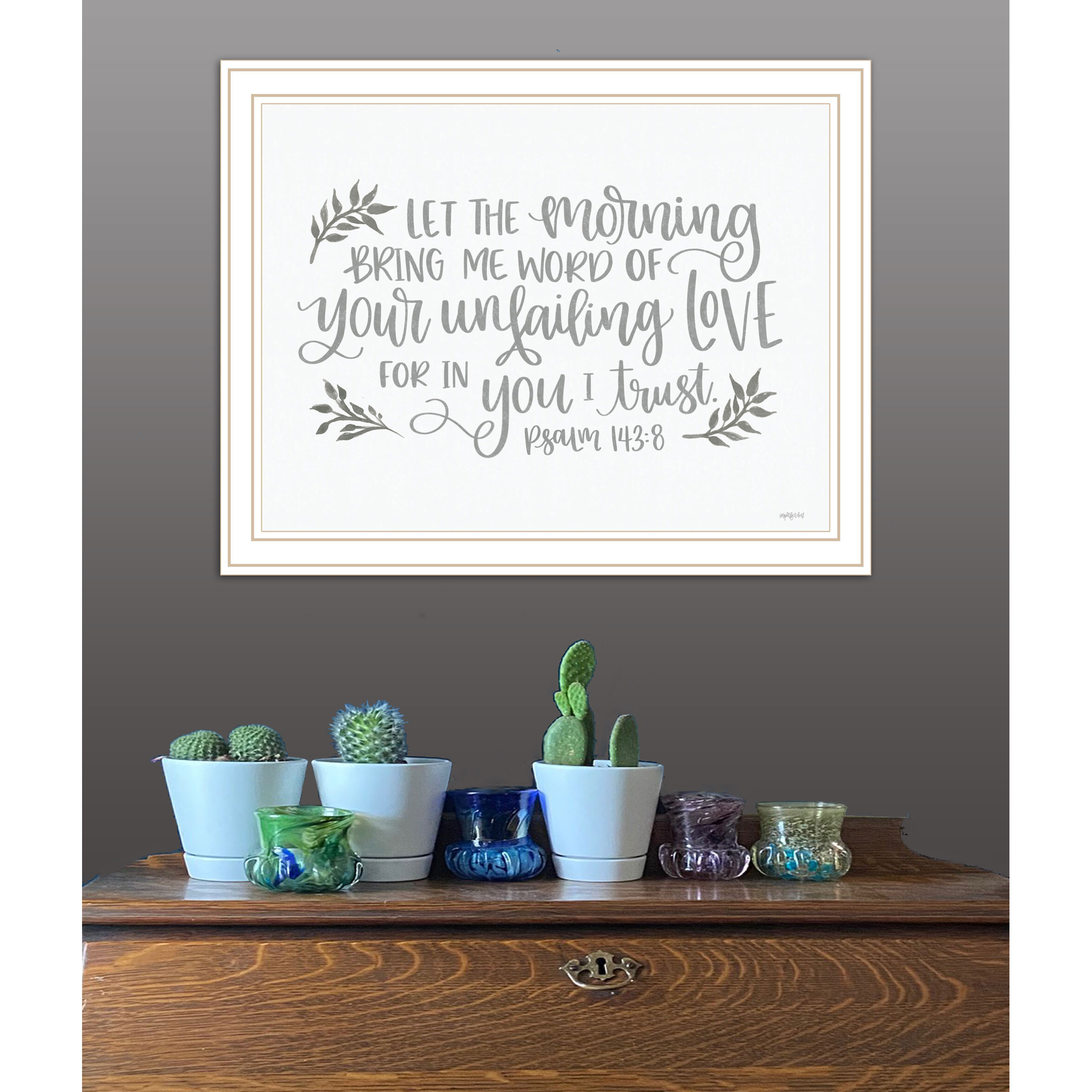Your Unfailing Love White Framed Print Wall Art