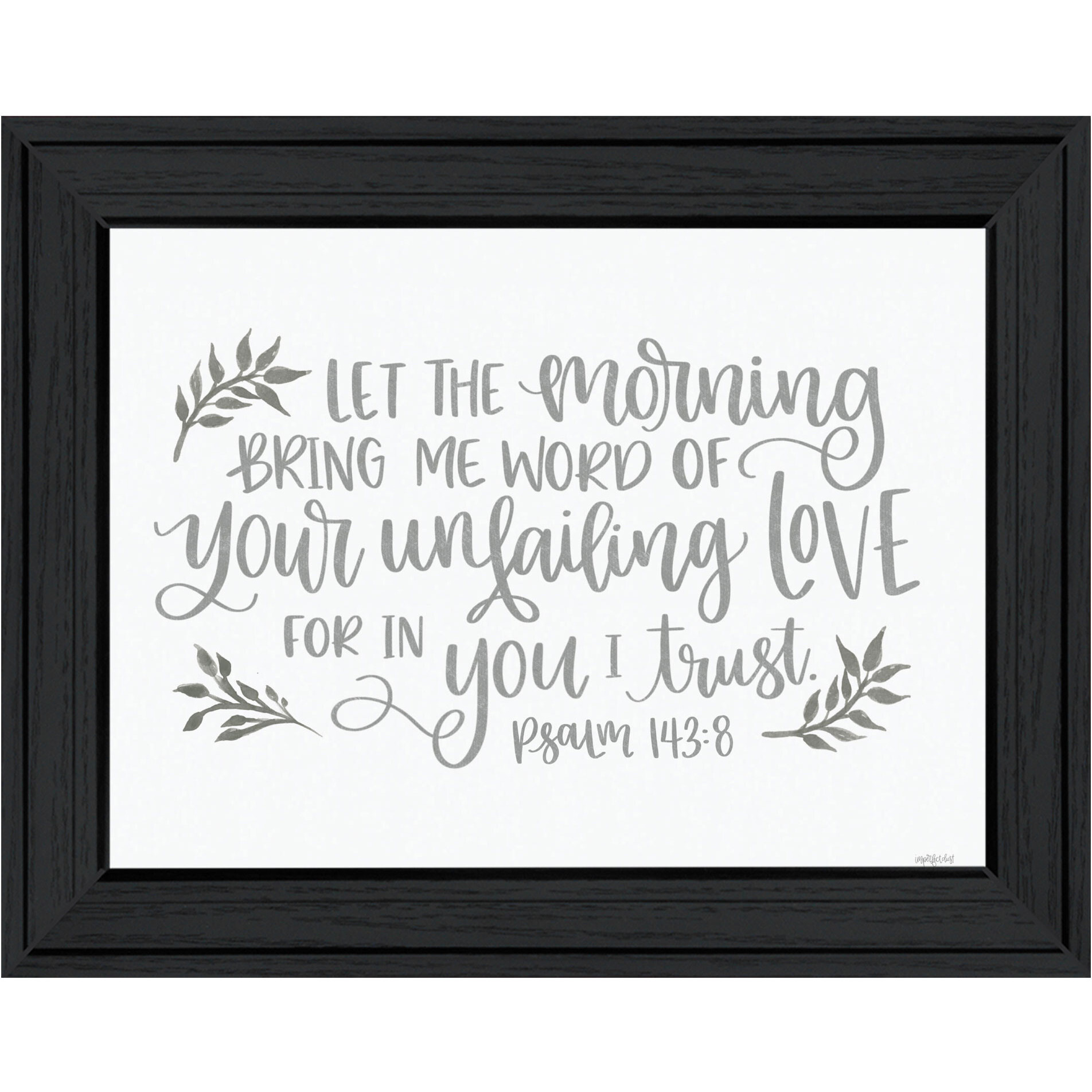 Your Unfailing Love Black Framed Print Wall Art