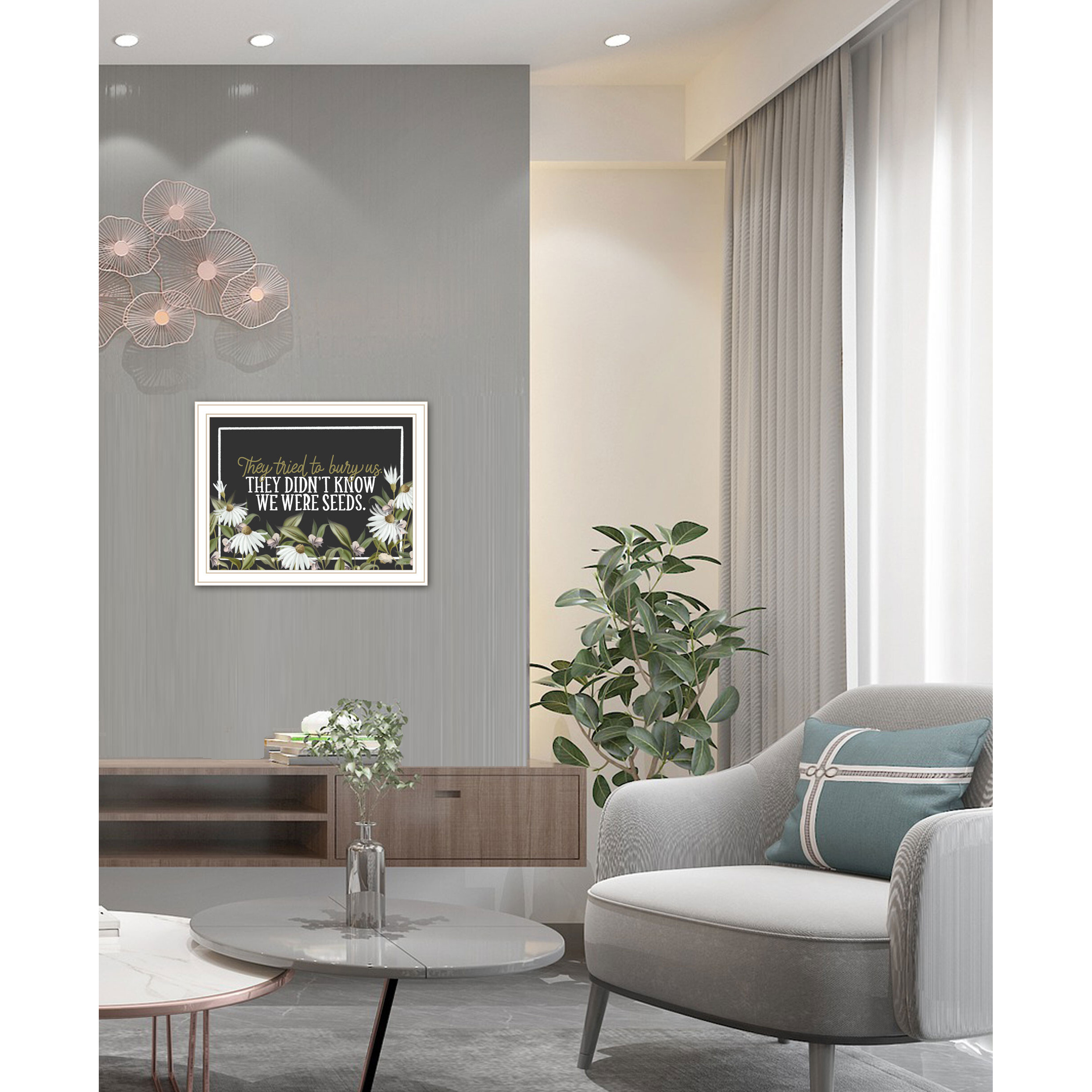 We Were Seeds White Framed Print Wall Art