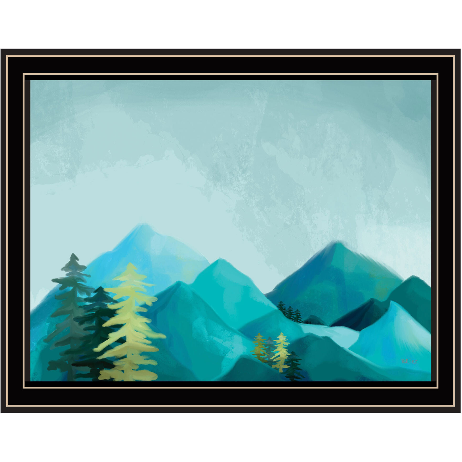 Adventure Awaits Black Framed Print Wall Art