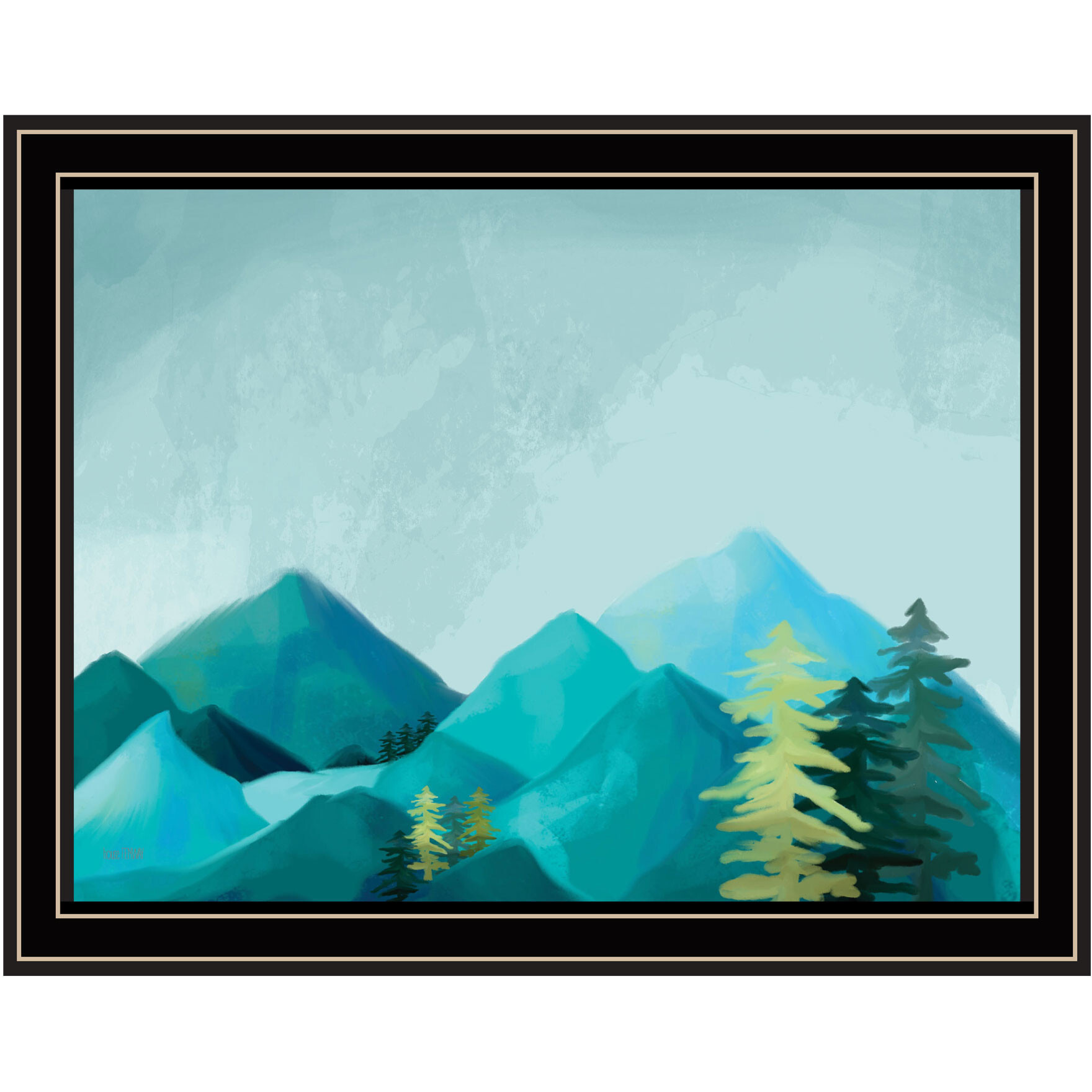 Adventure Awaits Black Framed Print Wall Art