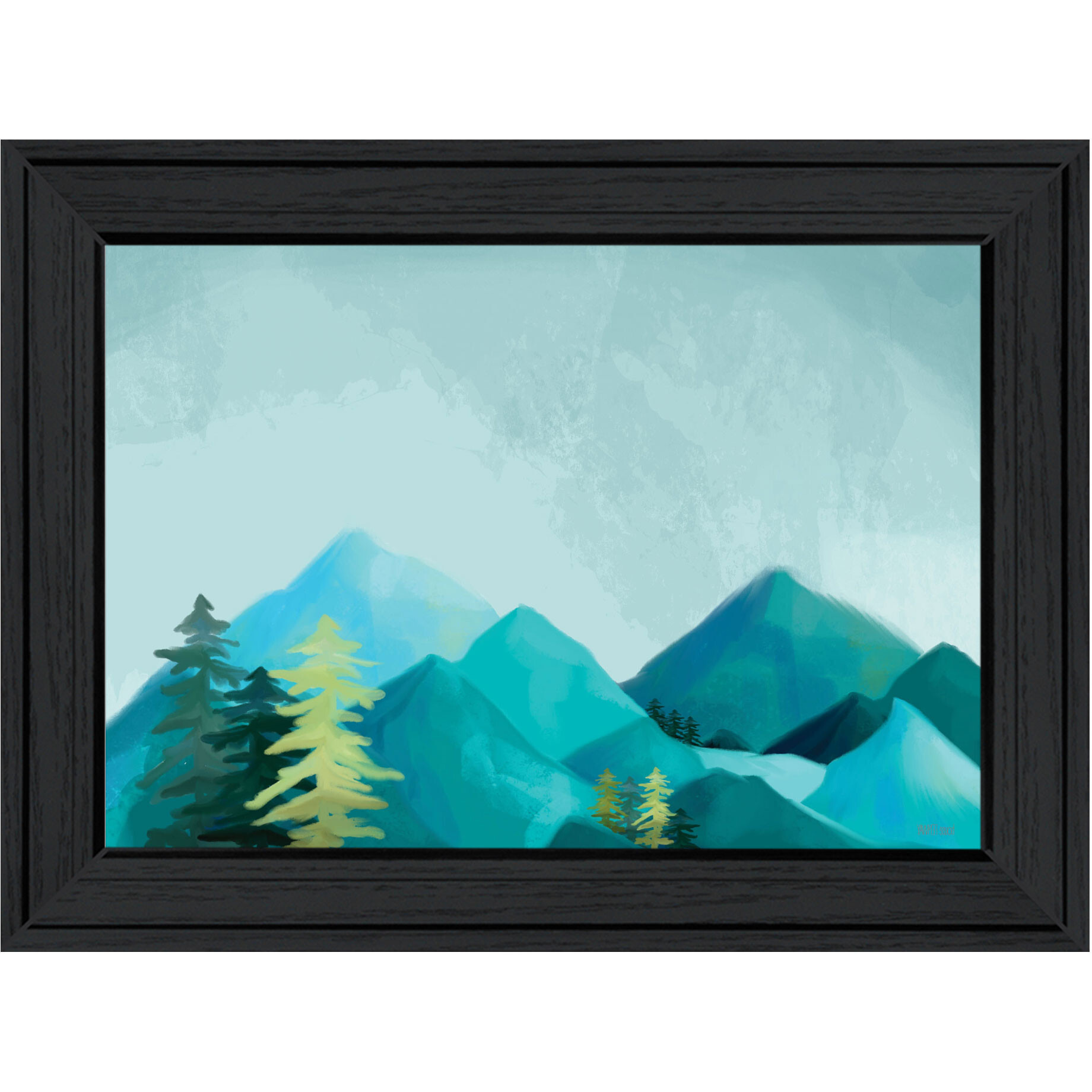 Adventure Awaits Black Framed Print Wall Art