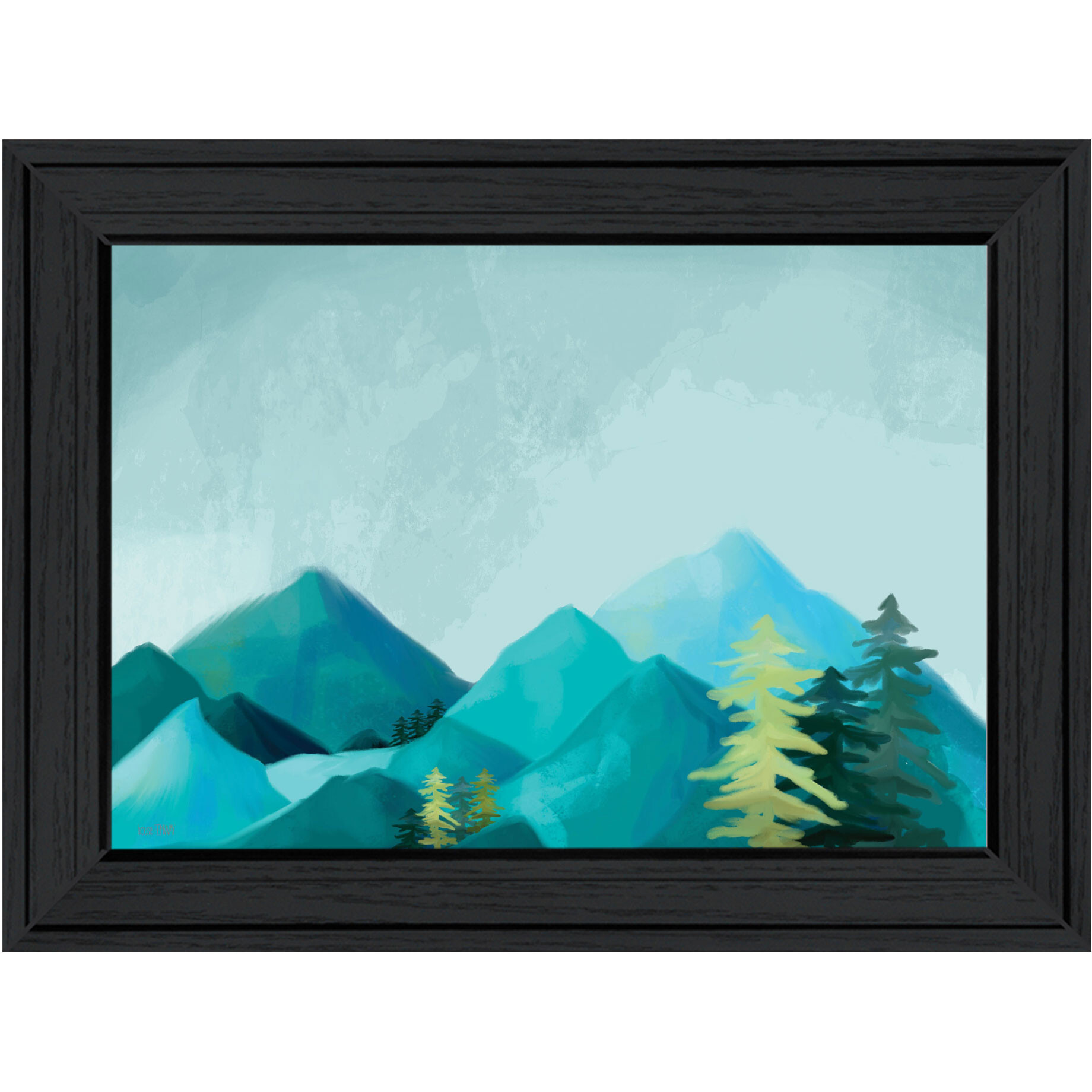 Adventure Awaits Black Framed Print Wall Art
