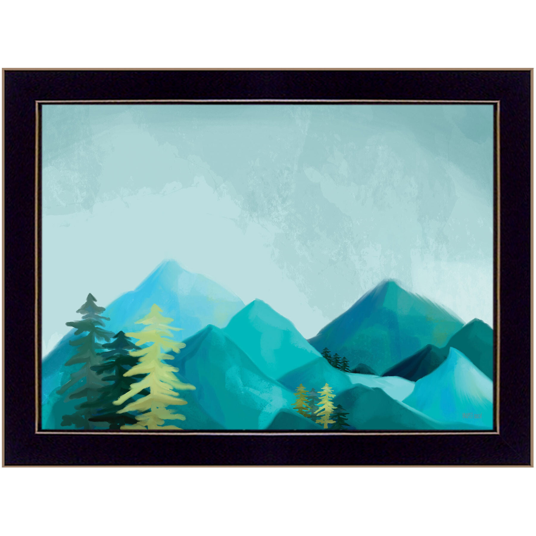 Adventure Awaits Black Framed Print Wall Art