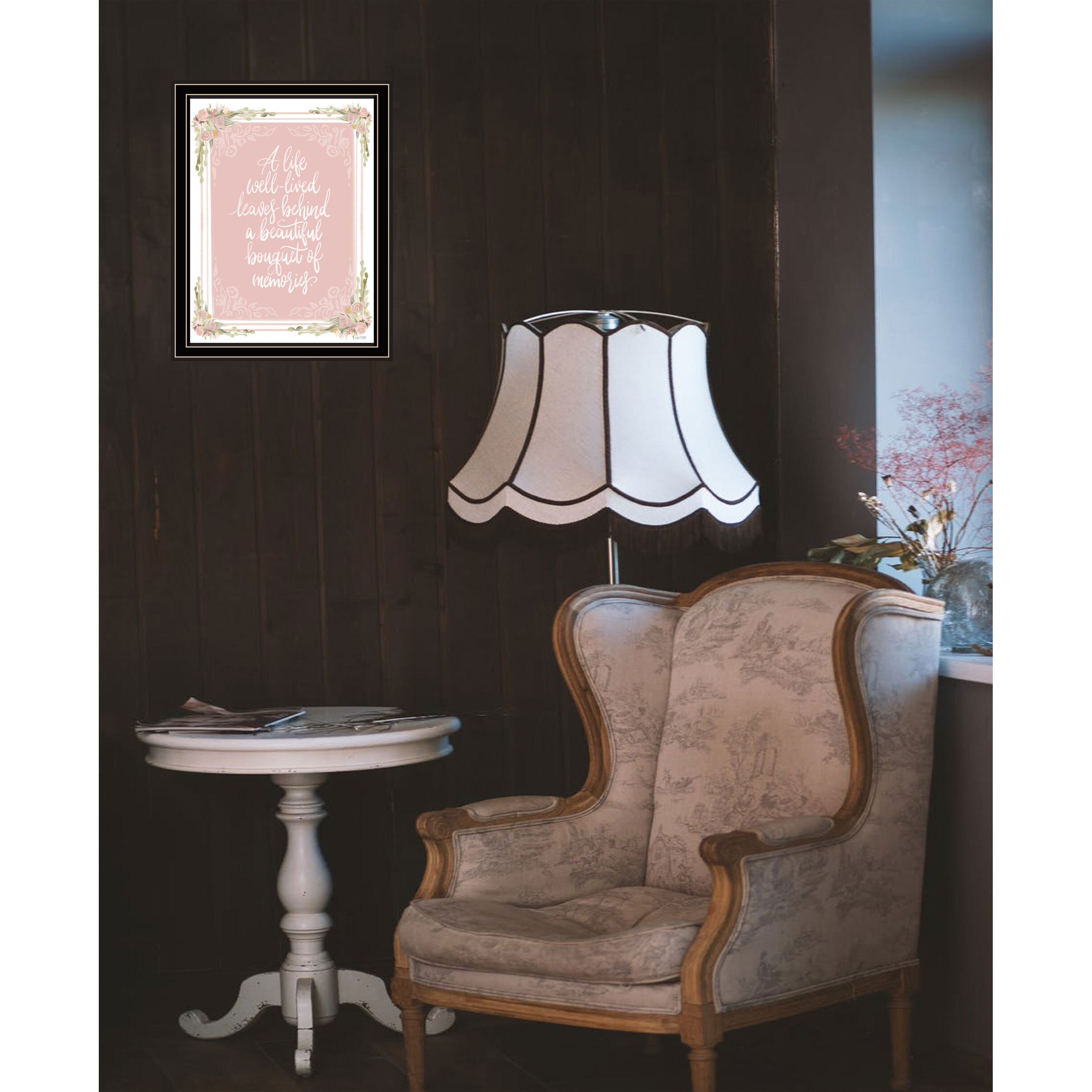 A Life Well Lived Black Framed Print Wall Art