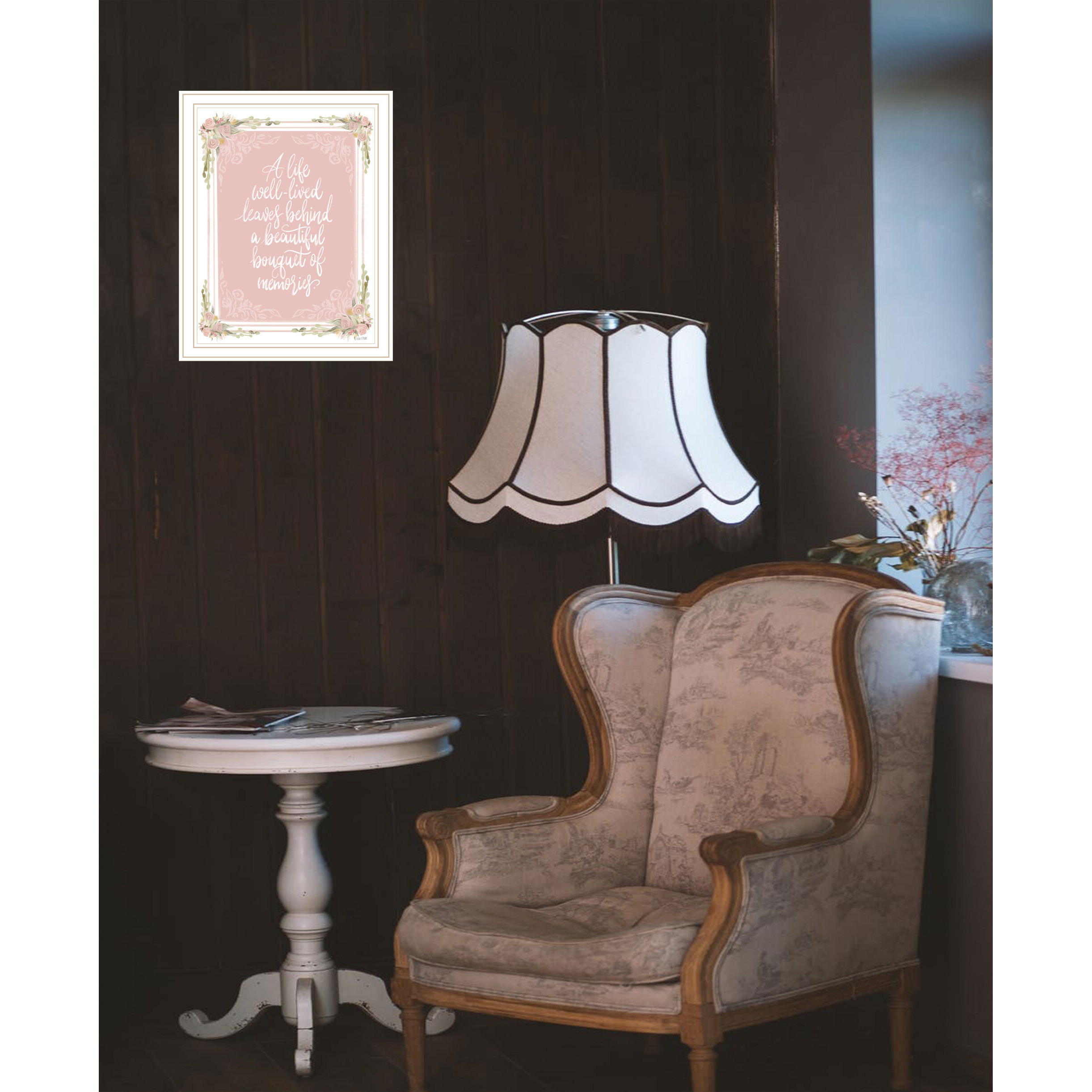 A Life Well Lived White Framed Print Wall Art