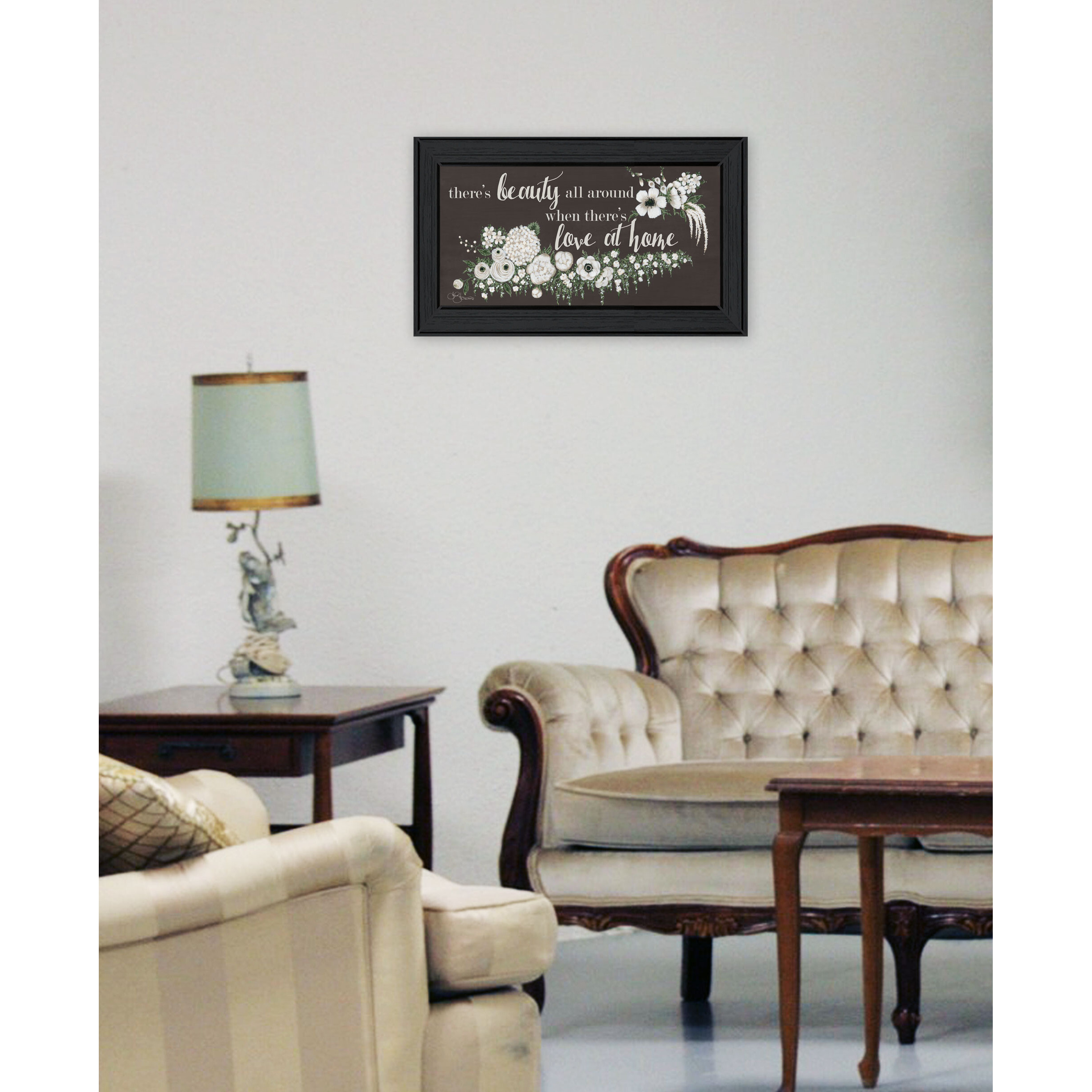 Love At Home Black Framed Print Wall Art