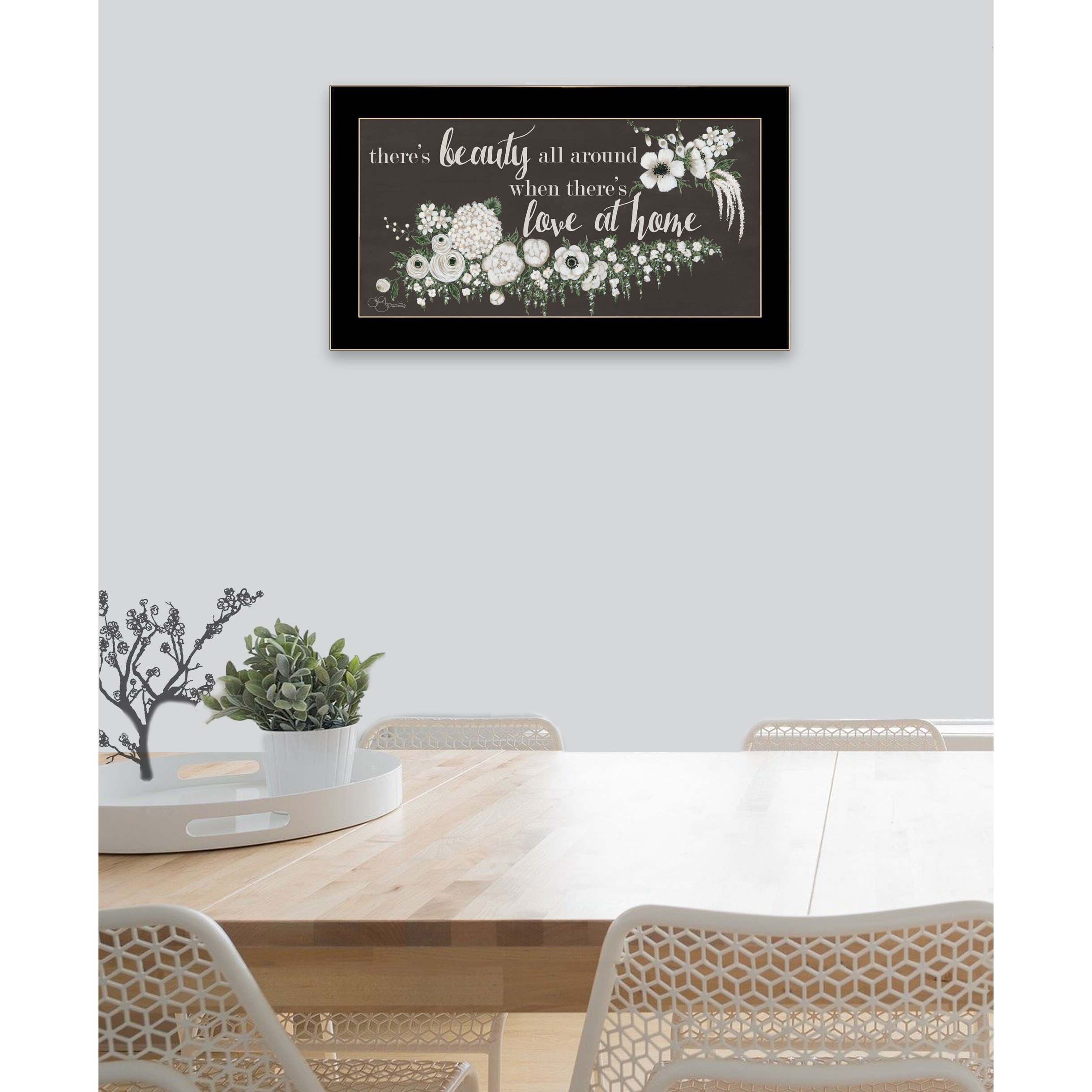 Love At Home Black Framed Print Wall Art