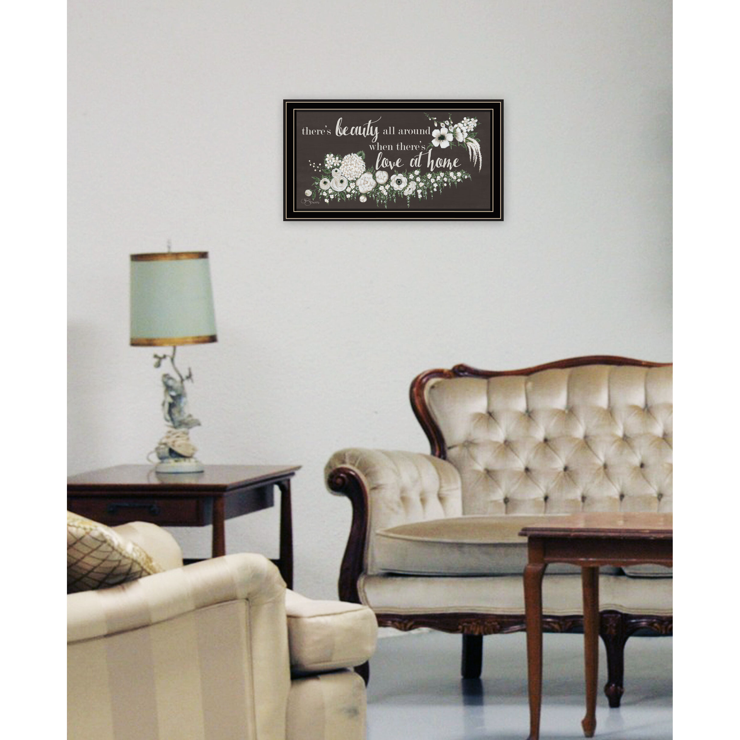 Love At Home Black Framed Print Wall Art
