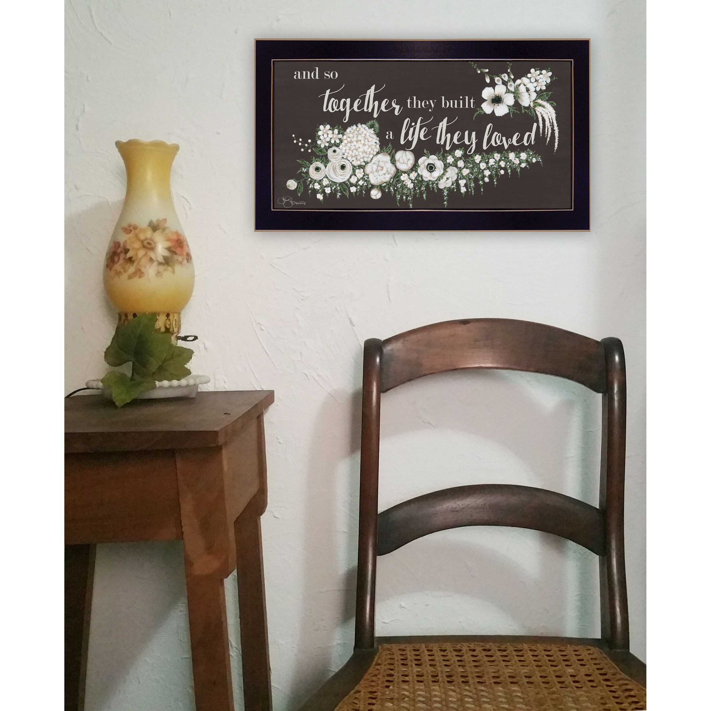 Together They Built Black Framed Print Wall Art