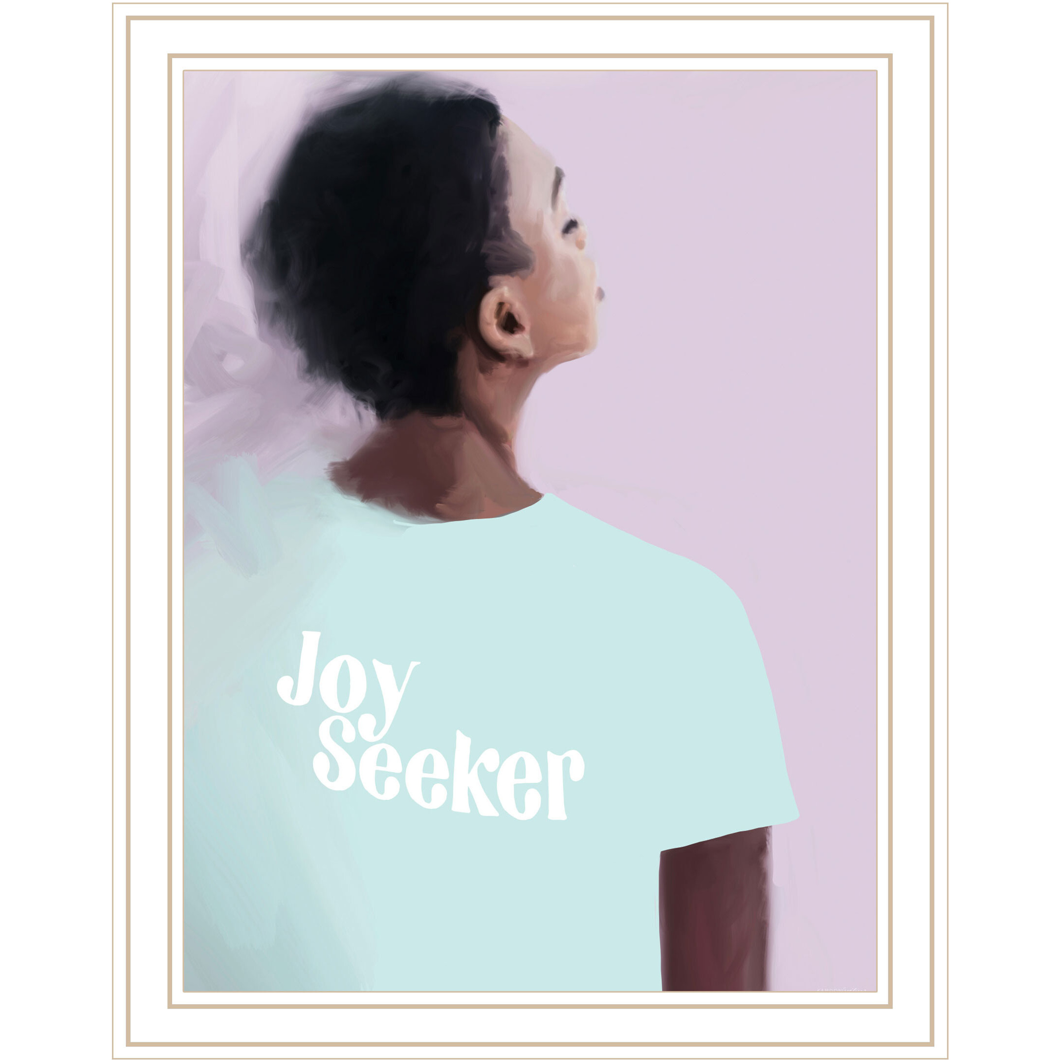 Joy Seeker Look for the Good White Framed Print Wall Art