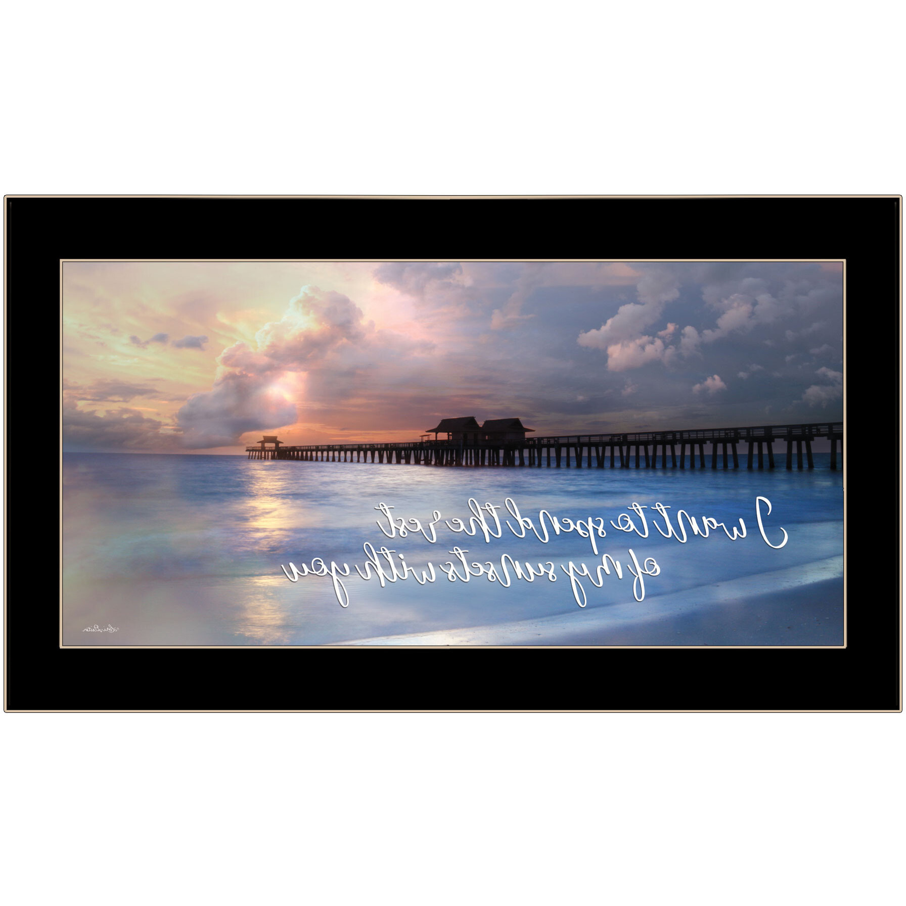 Rest of My Sunsets Black Framed Print Wall Art