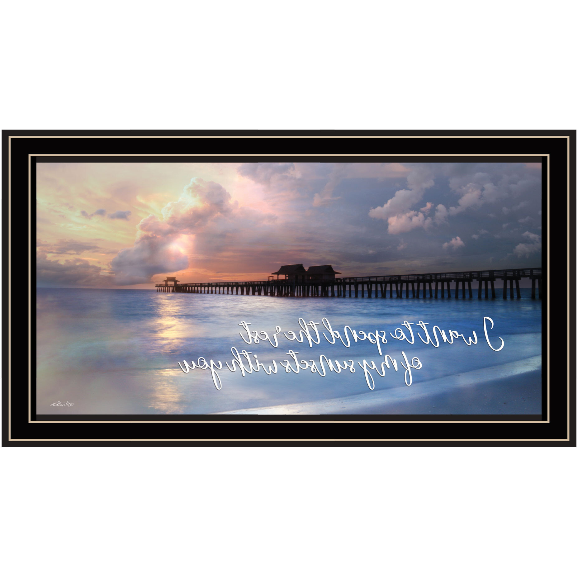 Rest of My Sunsets Black Framed Print Wall Art
