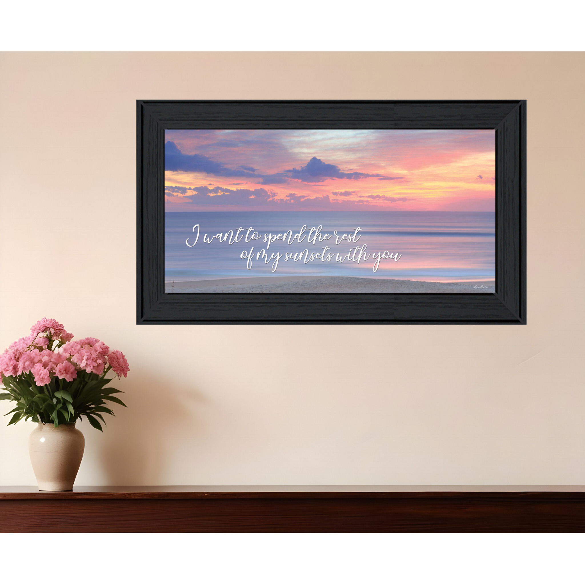 Rest of My Sunsets Black Framed Print Wall Art