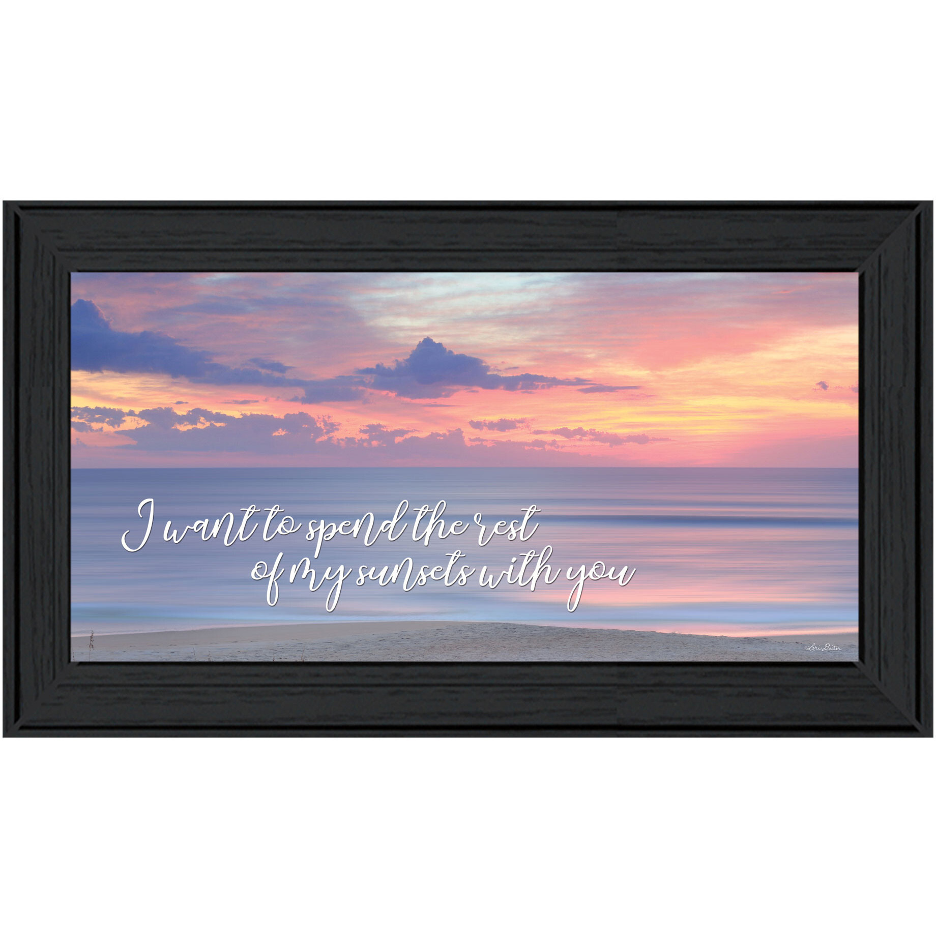 Rest of My Sunsets Black Framed Print Wall Art