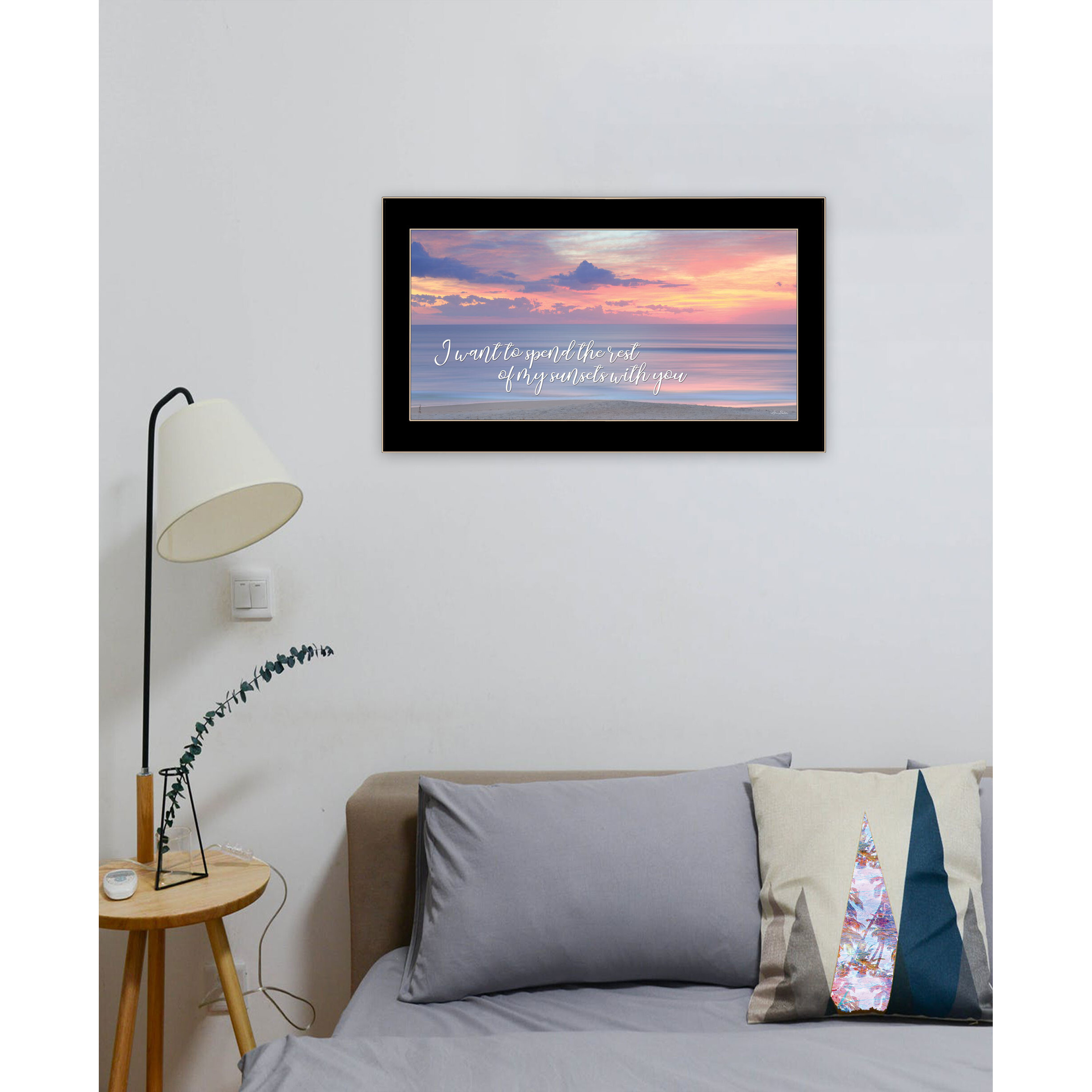 Rest of My Sunsets Black Framed Print Wall Art