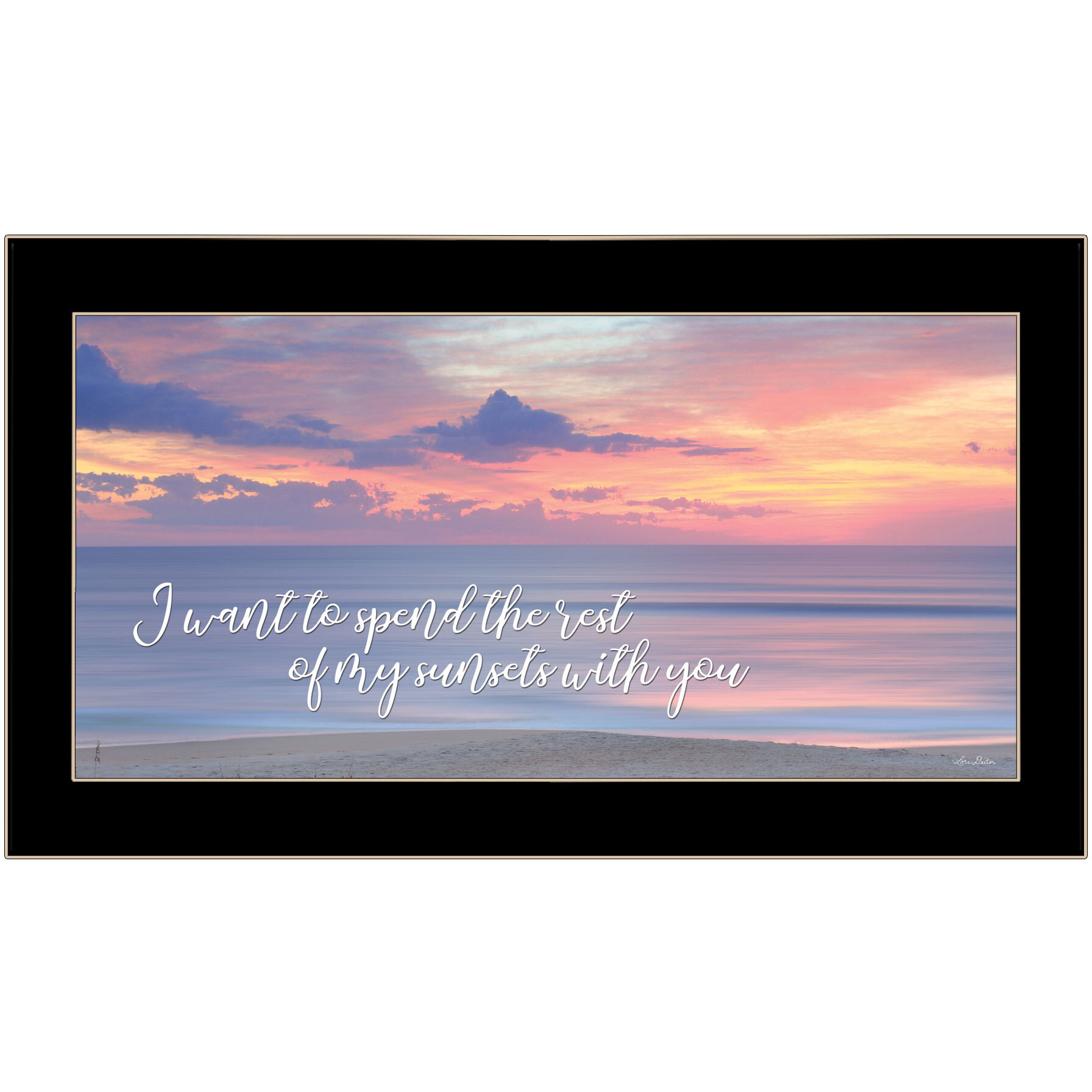 Rest of My Sunsets Black Framed Print Wall Art