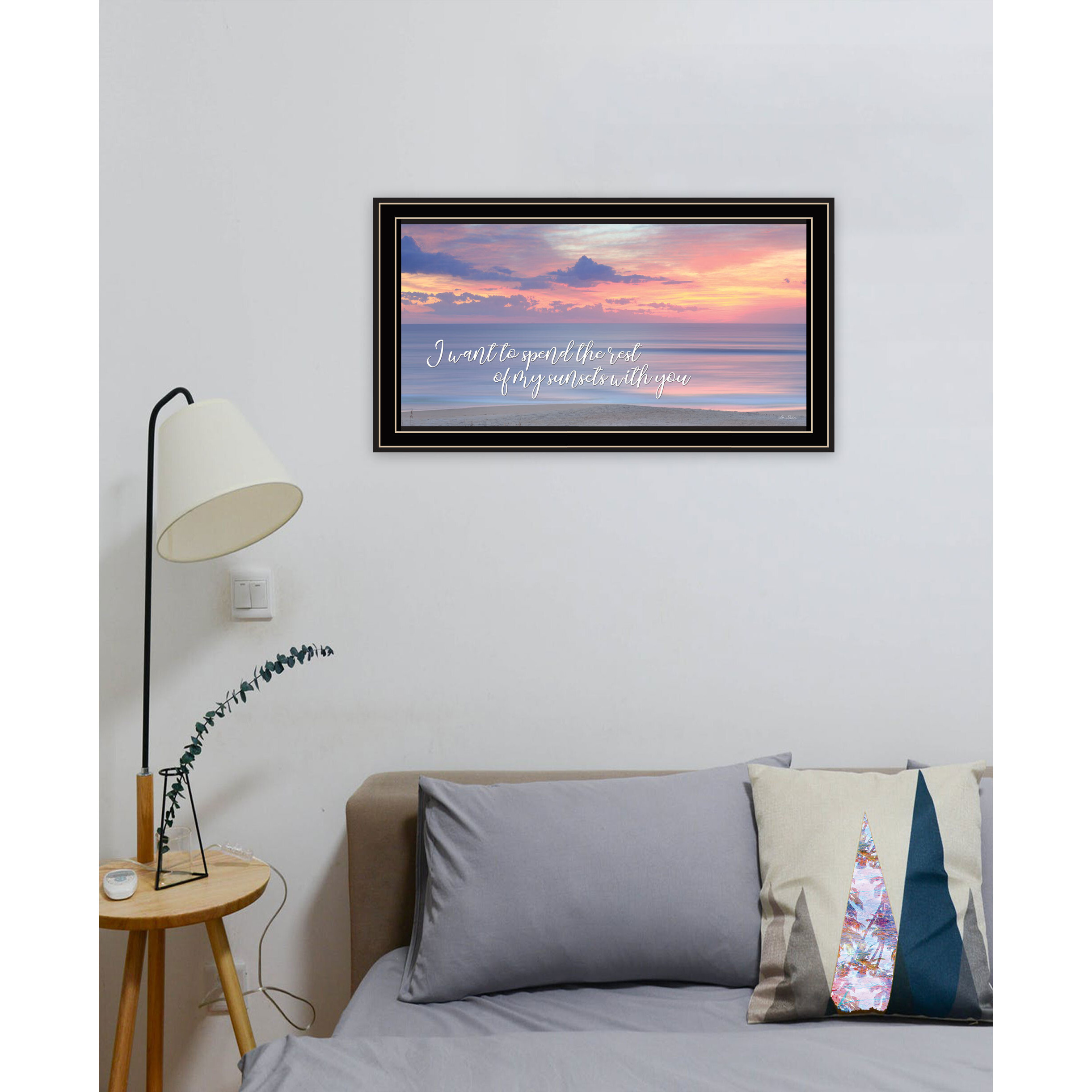 Rest of My Sunsets Black Framed Print Wall Art