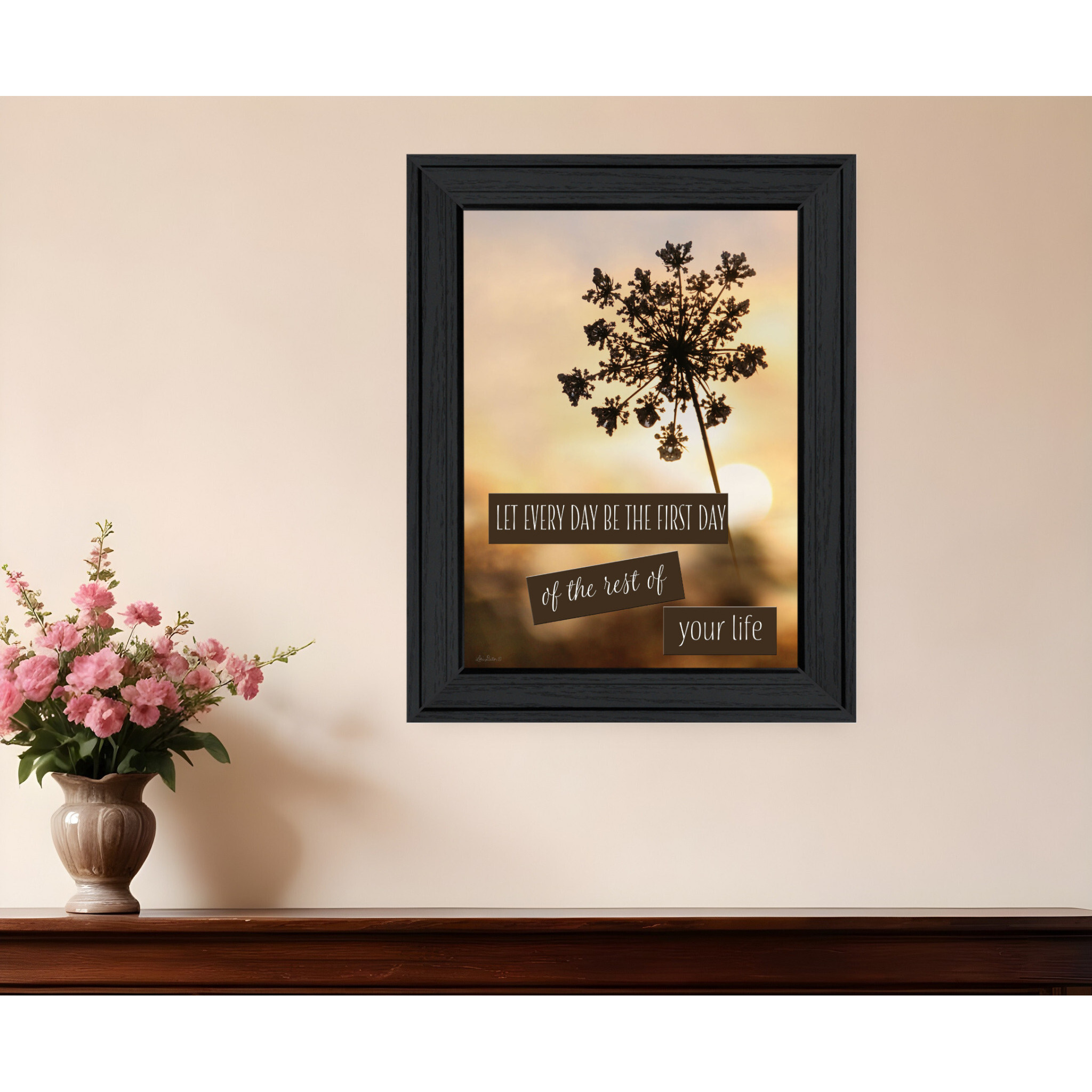 The First Day Black Framed Print Wall Art