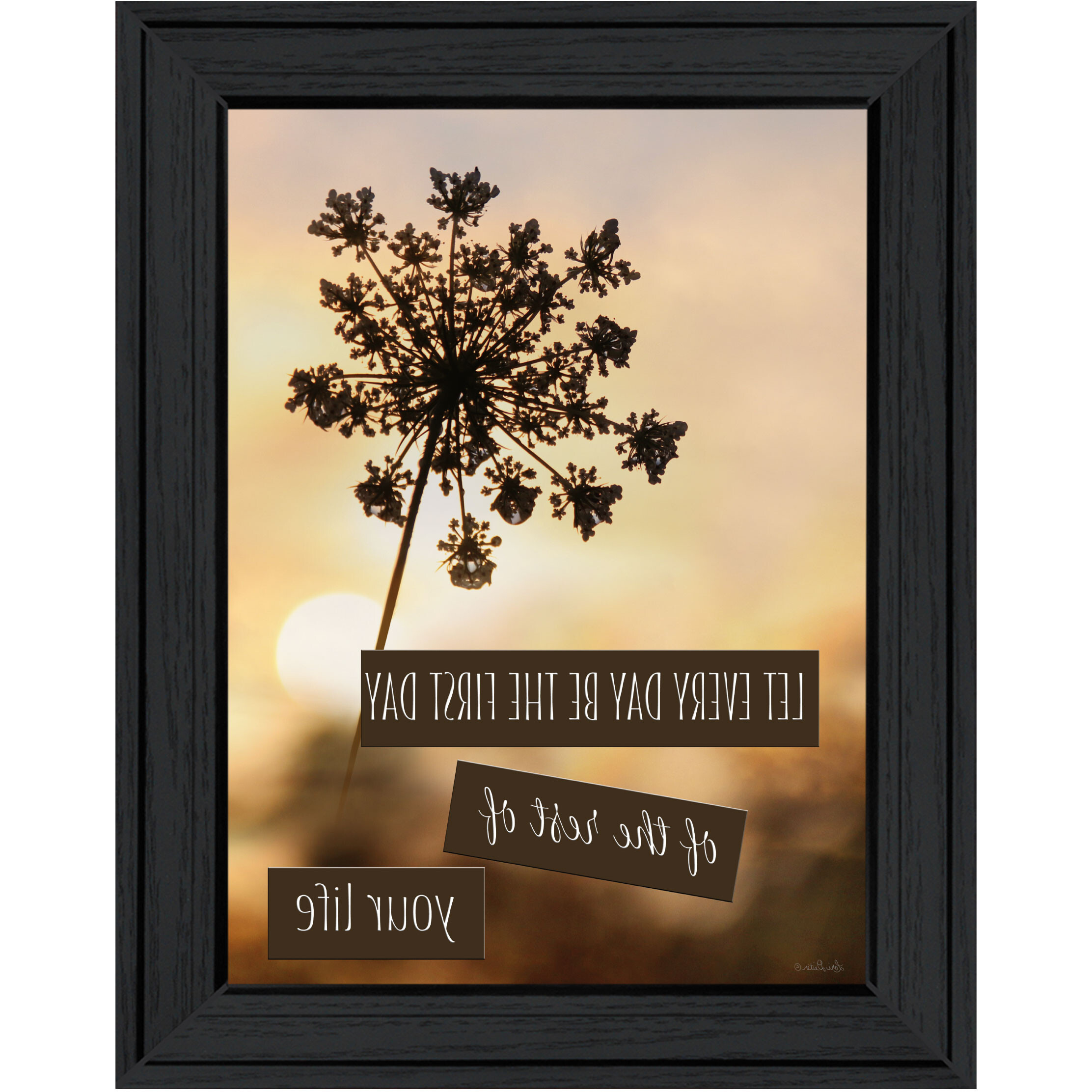 The First Day Black Framed Print Wall Art